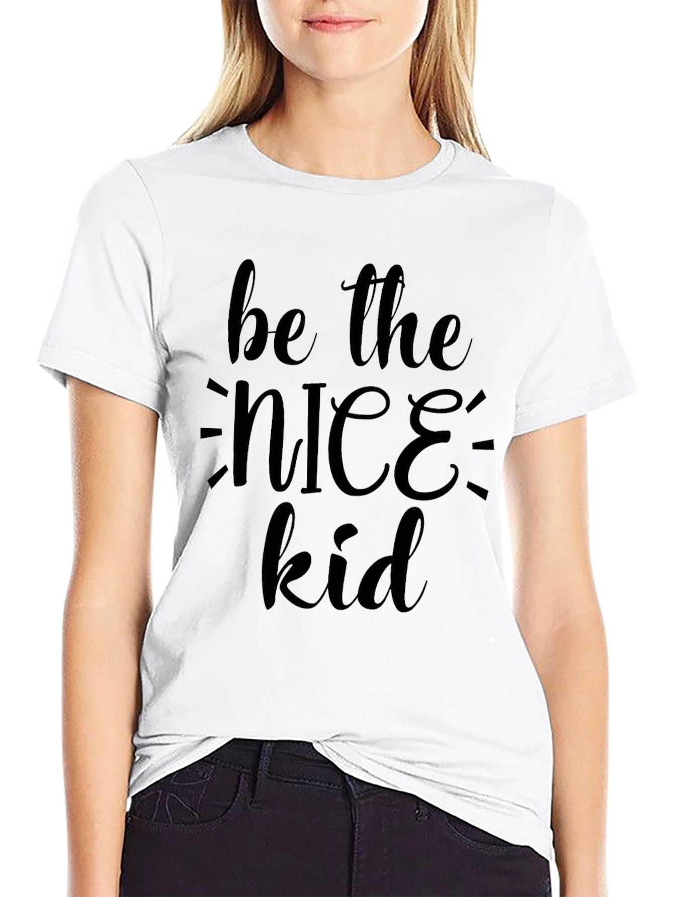Be the Nice Kid Black Graphic Tee