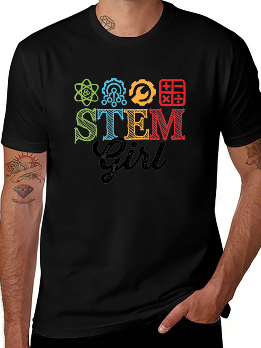 STEM Girl Graphic T-Shirt - Science Tech Engineering Math Tee