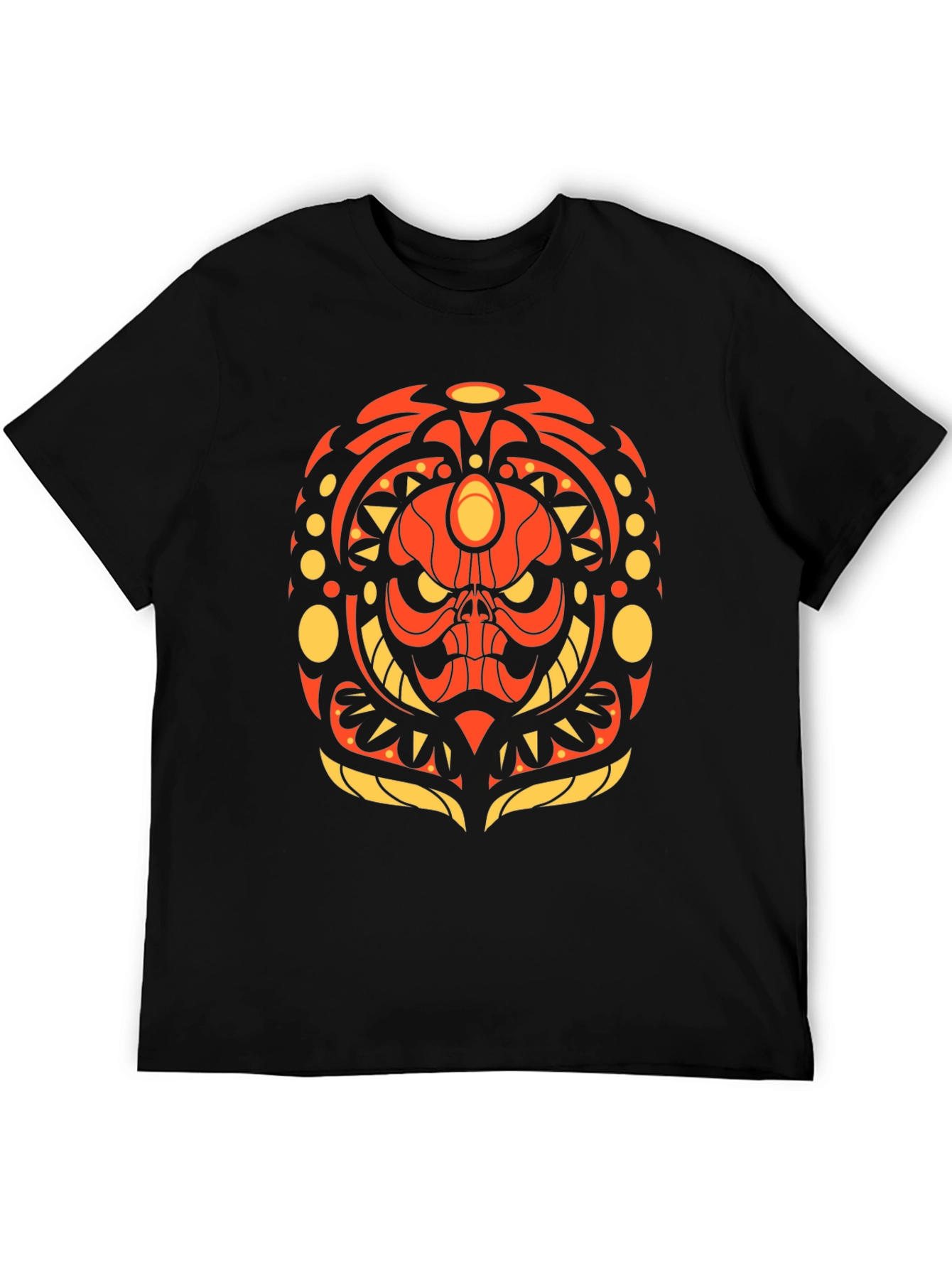 Tribal Skull Graphic Tee - Bold & Unique Design