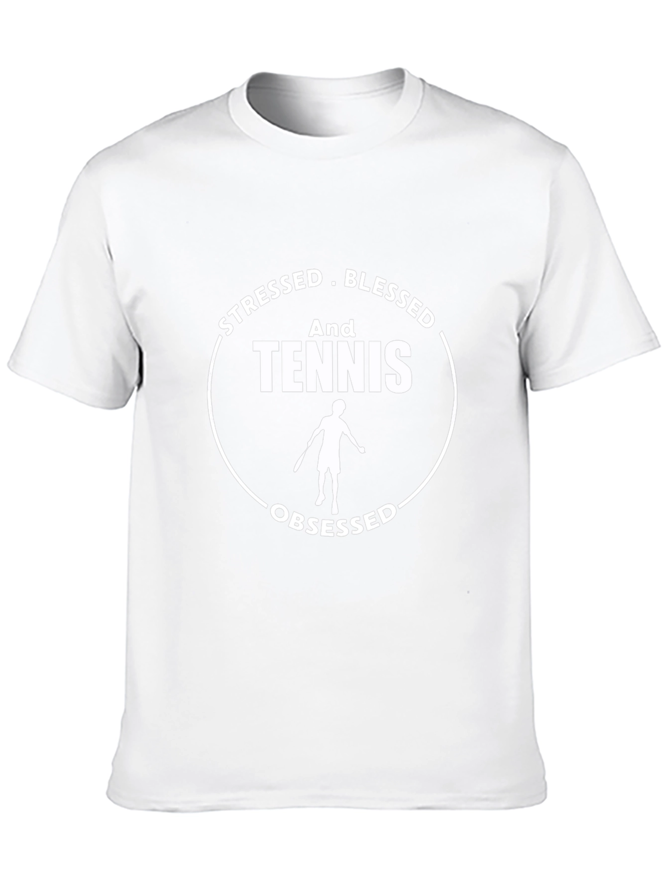 Stressed Blessed Tennis Obsessed Graphic T-Shirt