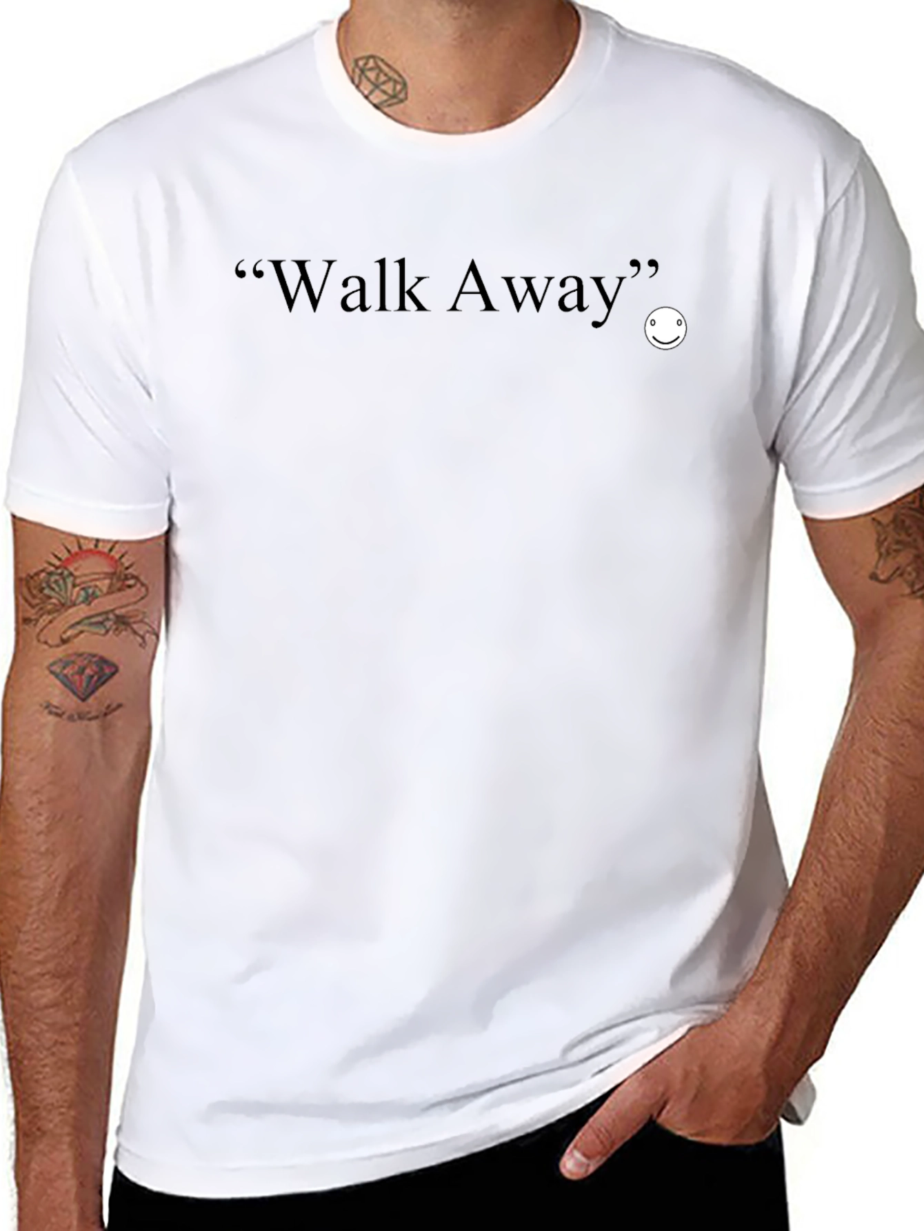 Walk Away Graphic Tee - Soft Cotton Blend