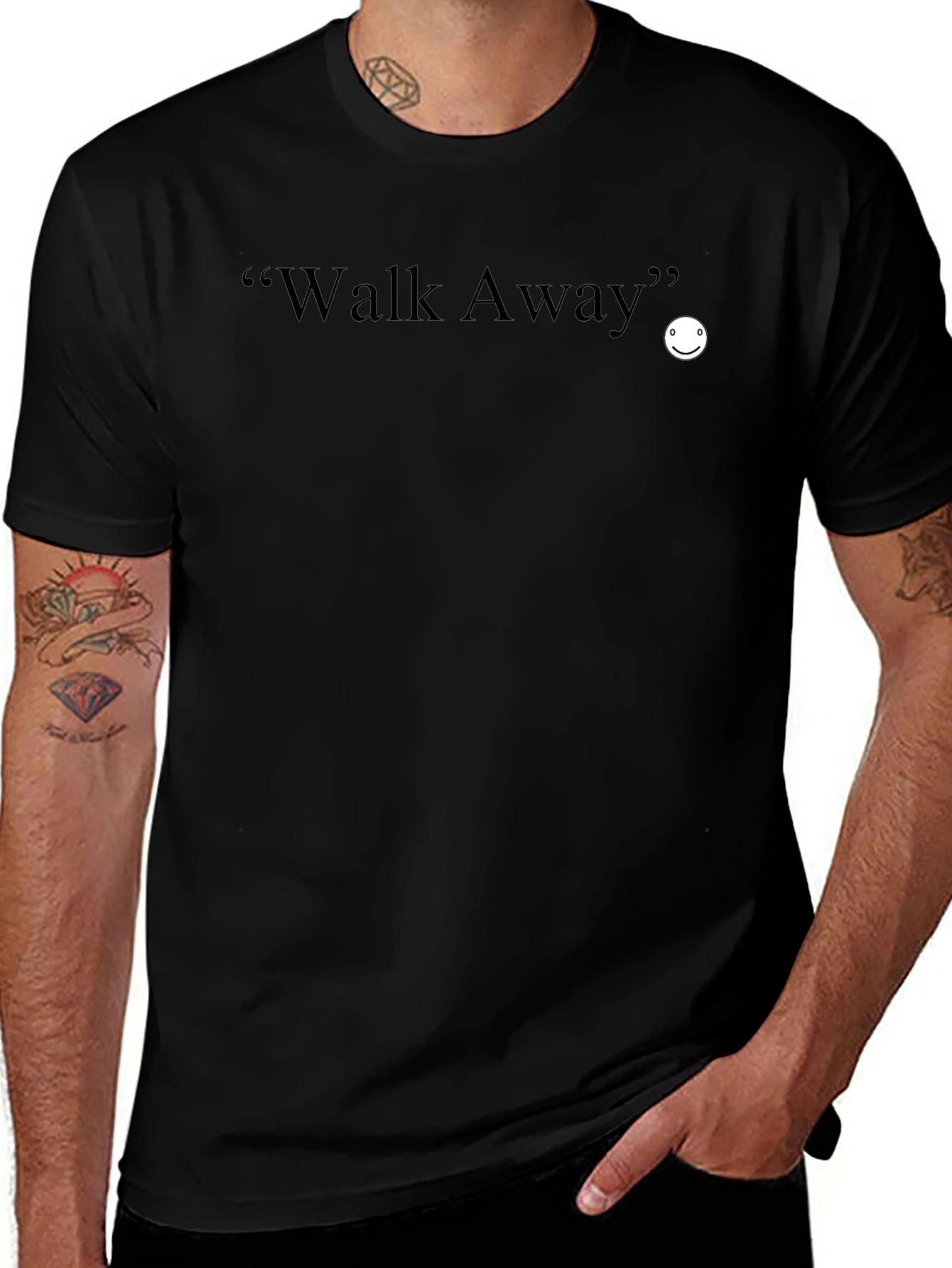 Walk Away Graphic Tee - Soft Cotton Blend