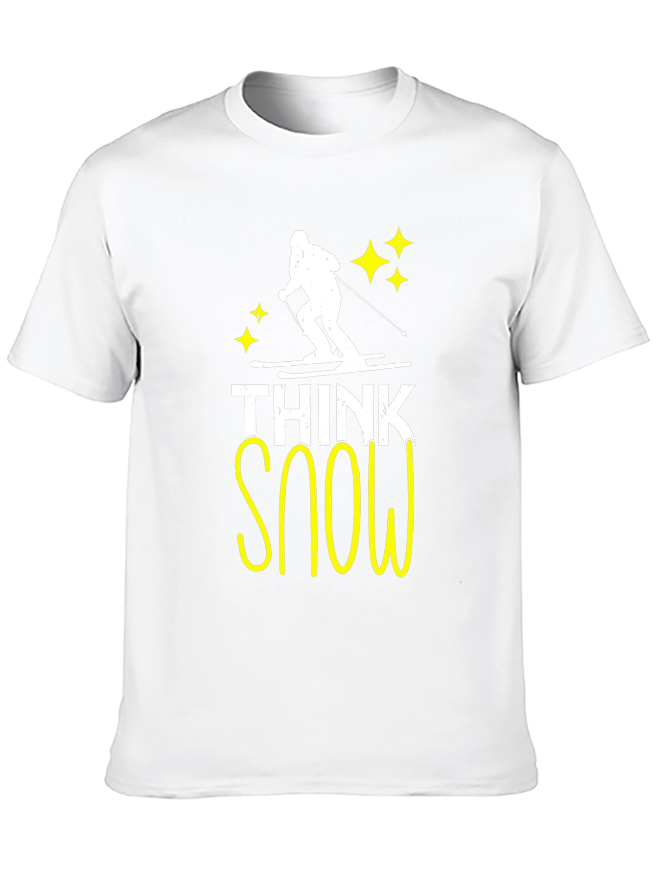 Think Snow Skiing T-Shirt - Black