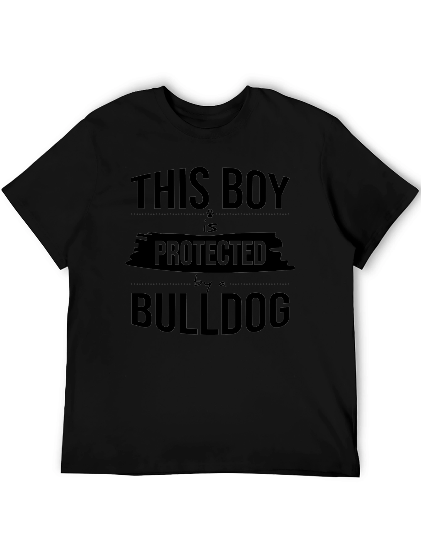 This Boy is Protected by a Bulldog T-Shirt