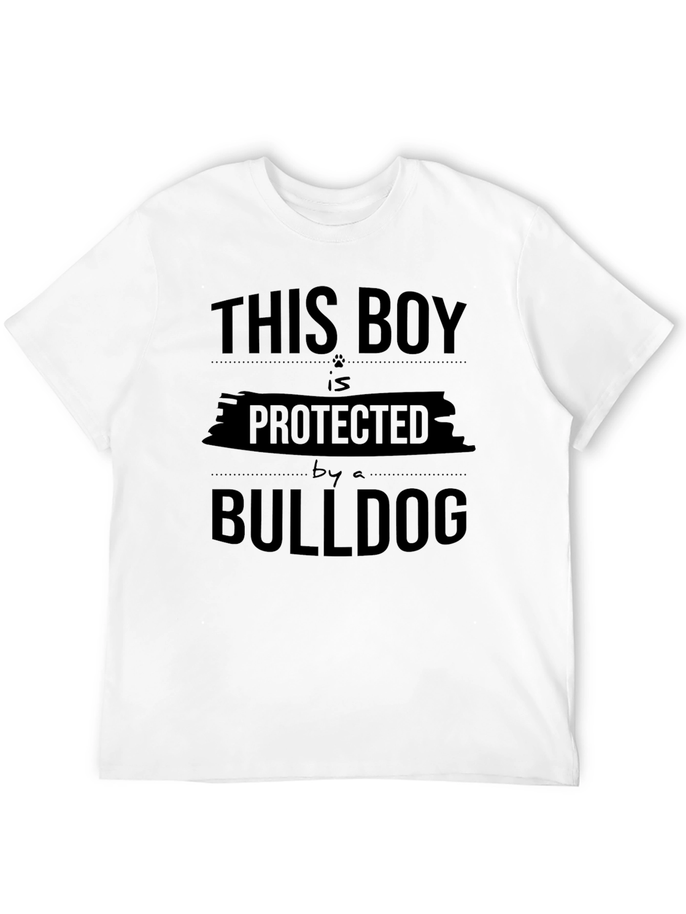 This Boy is Protected by a Bulldog T-Shirt