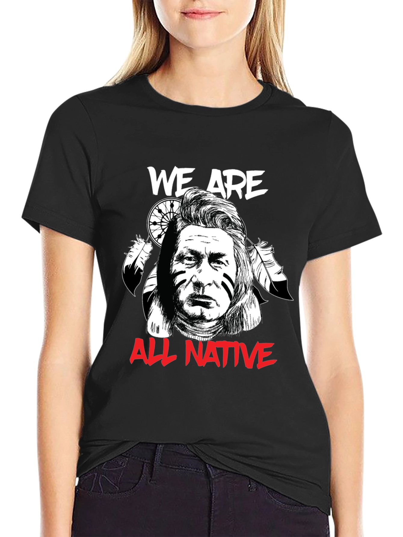 We Are All Native T-Shirt - Graphic Print