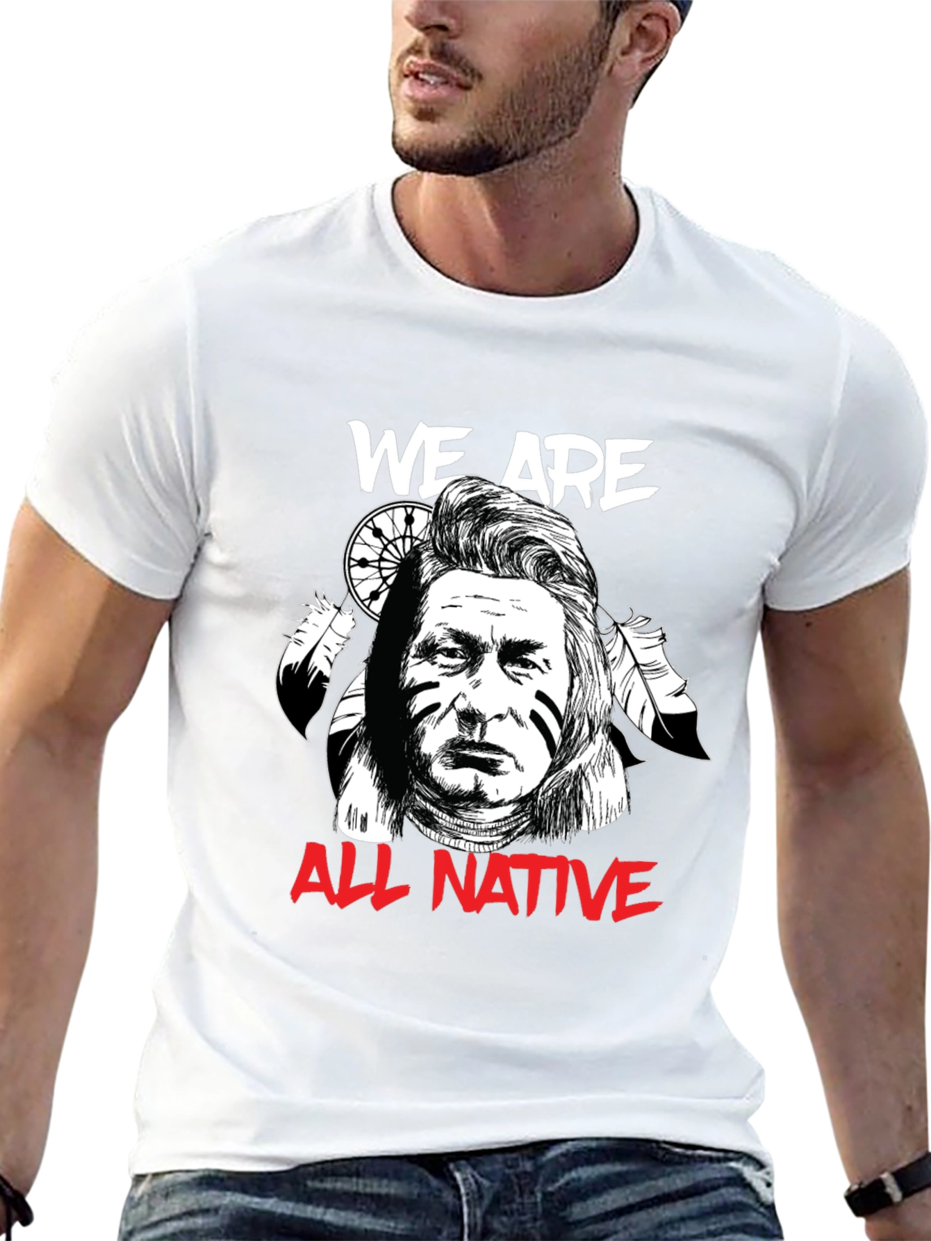 We Are All Native T-Shirt - Graphic Print