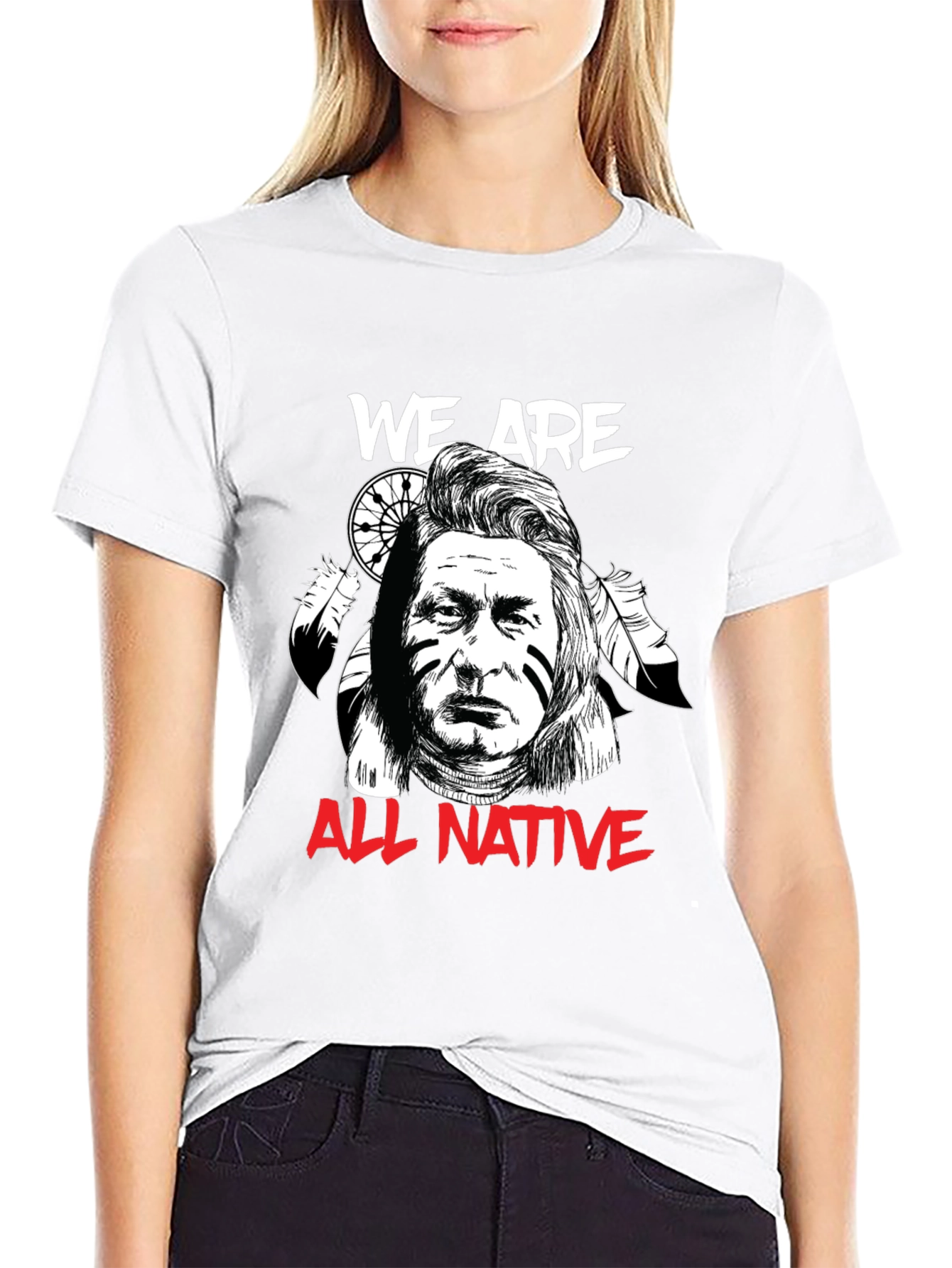 We Are All Native T-Shirt - Graphic Print