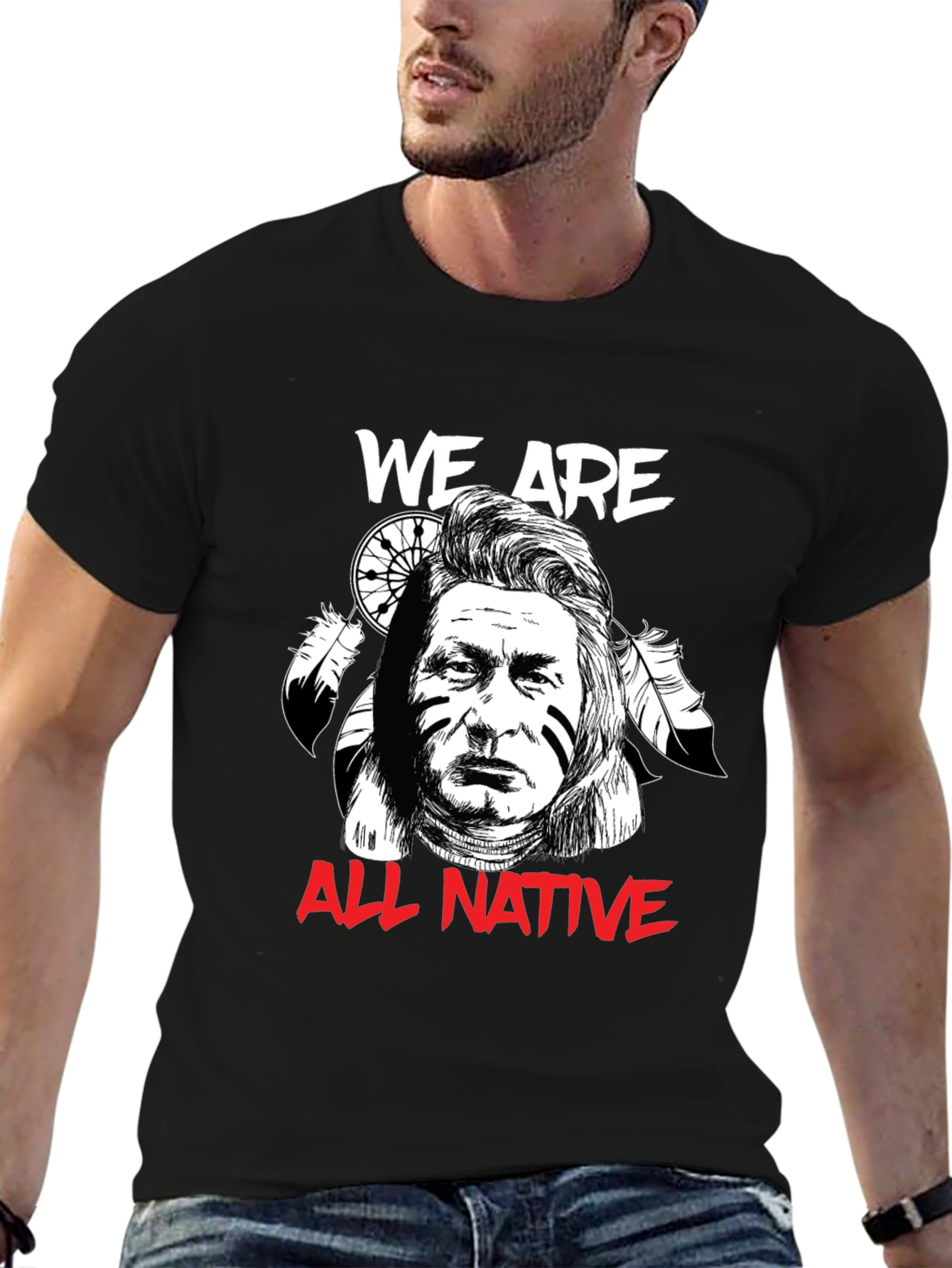 We Are All Native T-Shirt - Graphic Print