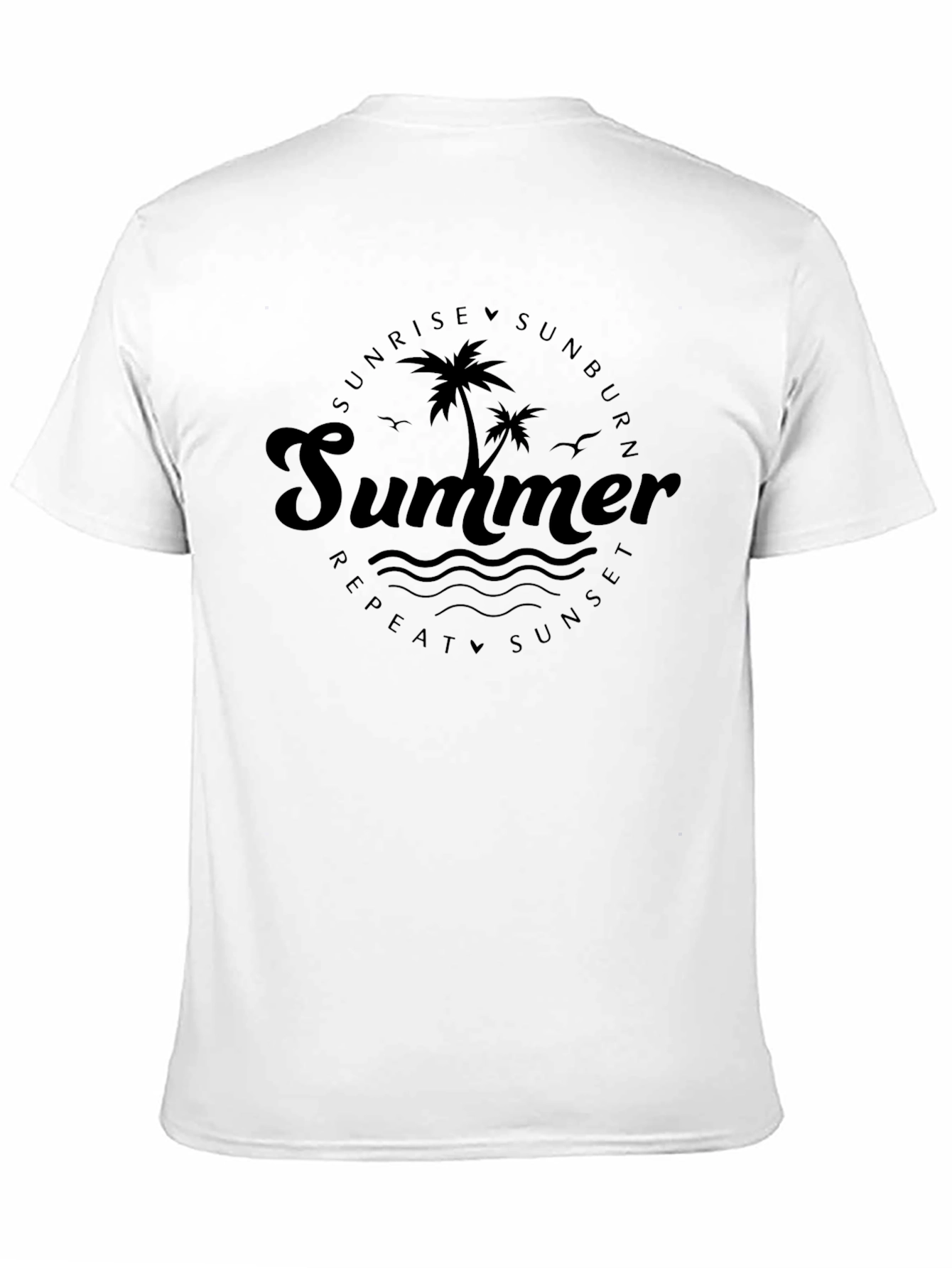 Summer Vibes Graphic Tee - Sunrise Sunburn Repeat