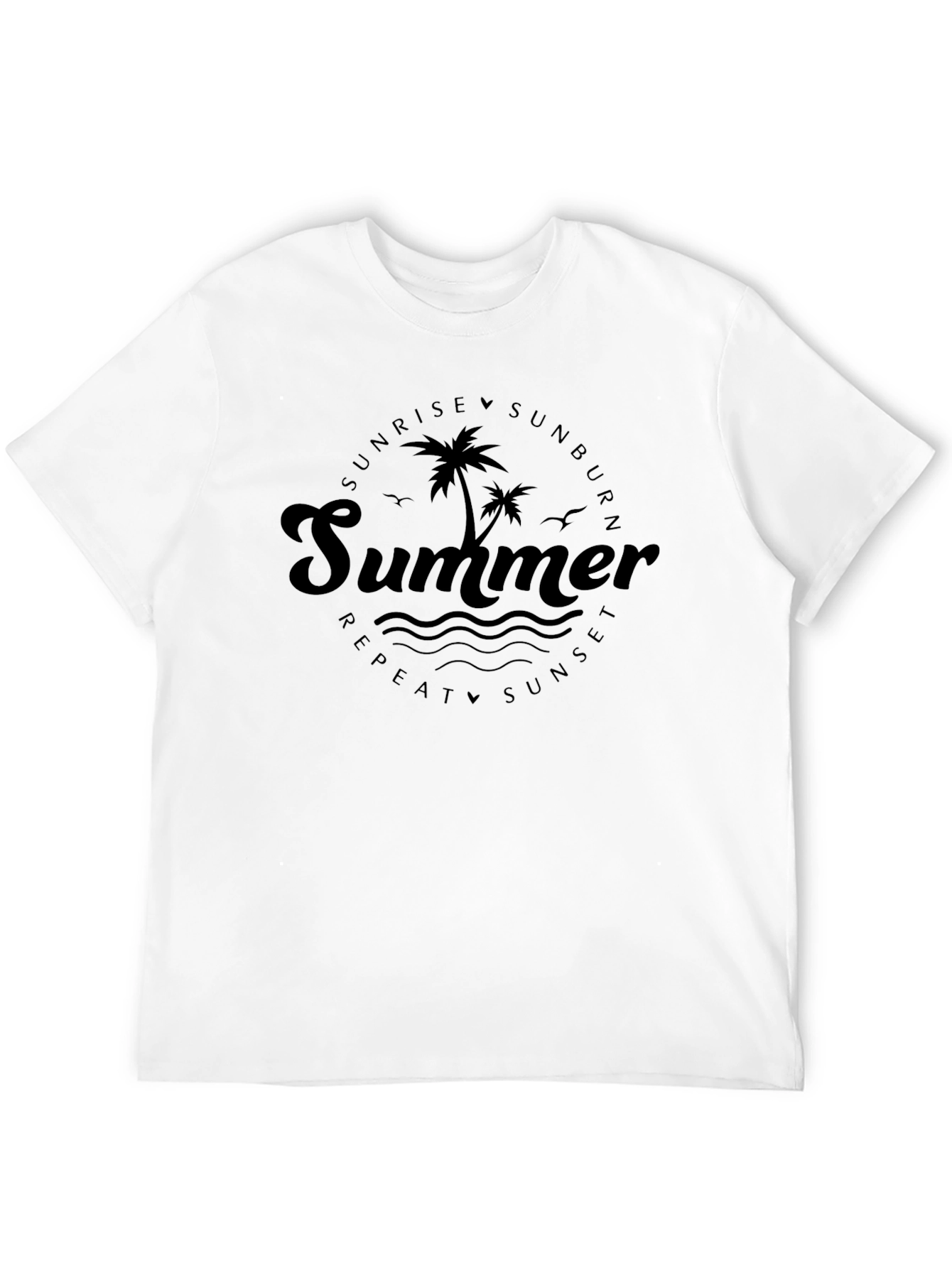 Summer Vibes Graphic Tee - Sunrise Sunburn Repeat