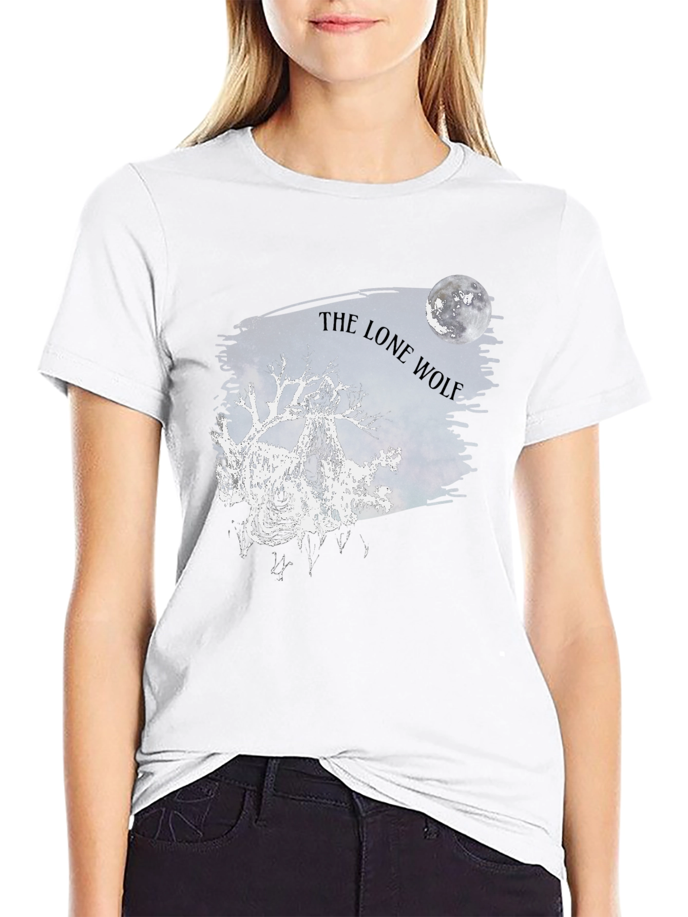 The Lone Wolf Moon Graphic Tee
