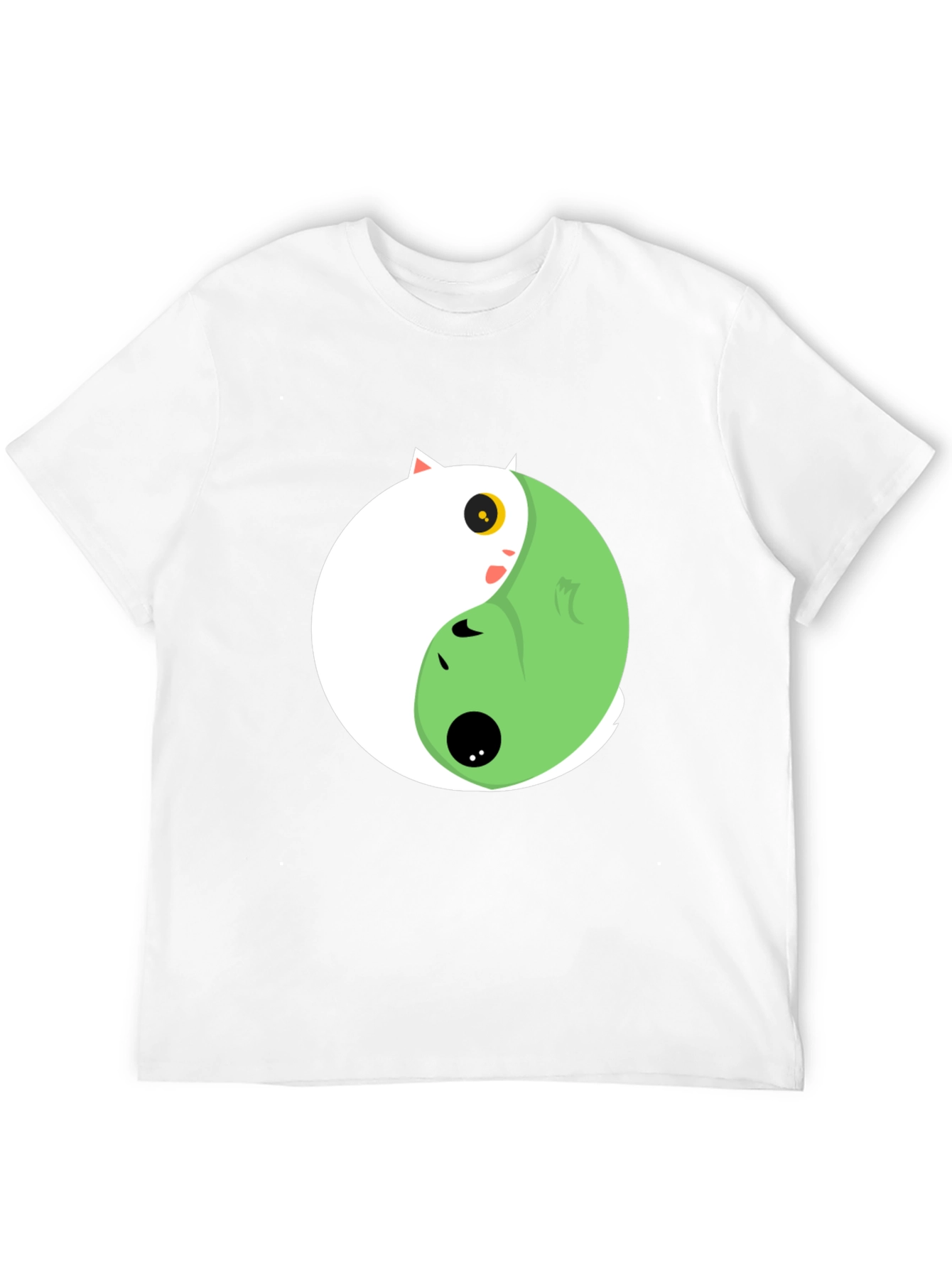Yin Yang Cat Graphic Tee