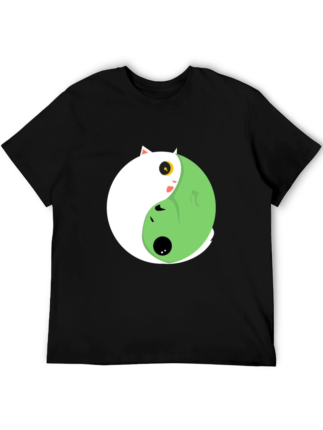 Yin Yang Cat Graphic Tee