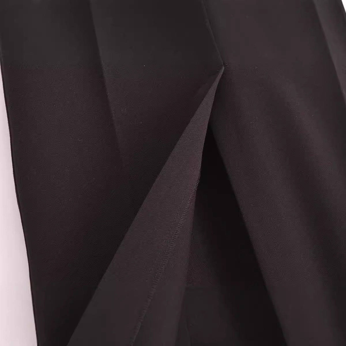 Thin and versatile split skirt for women