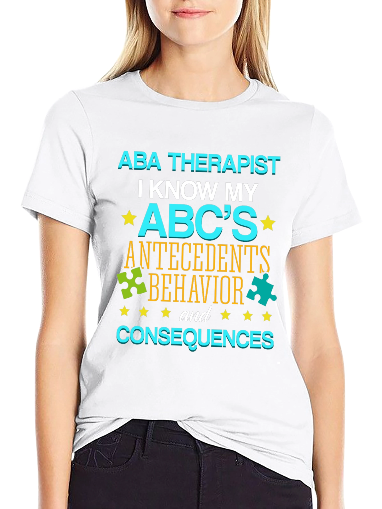 ABA Therapist ABCs T-Shirt - Autism Awareness