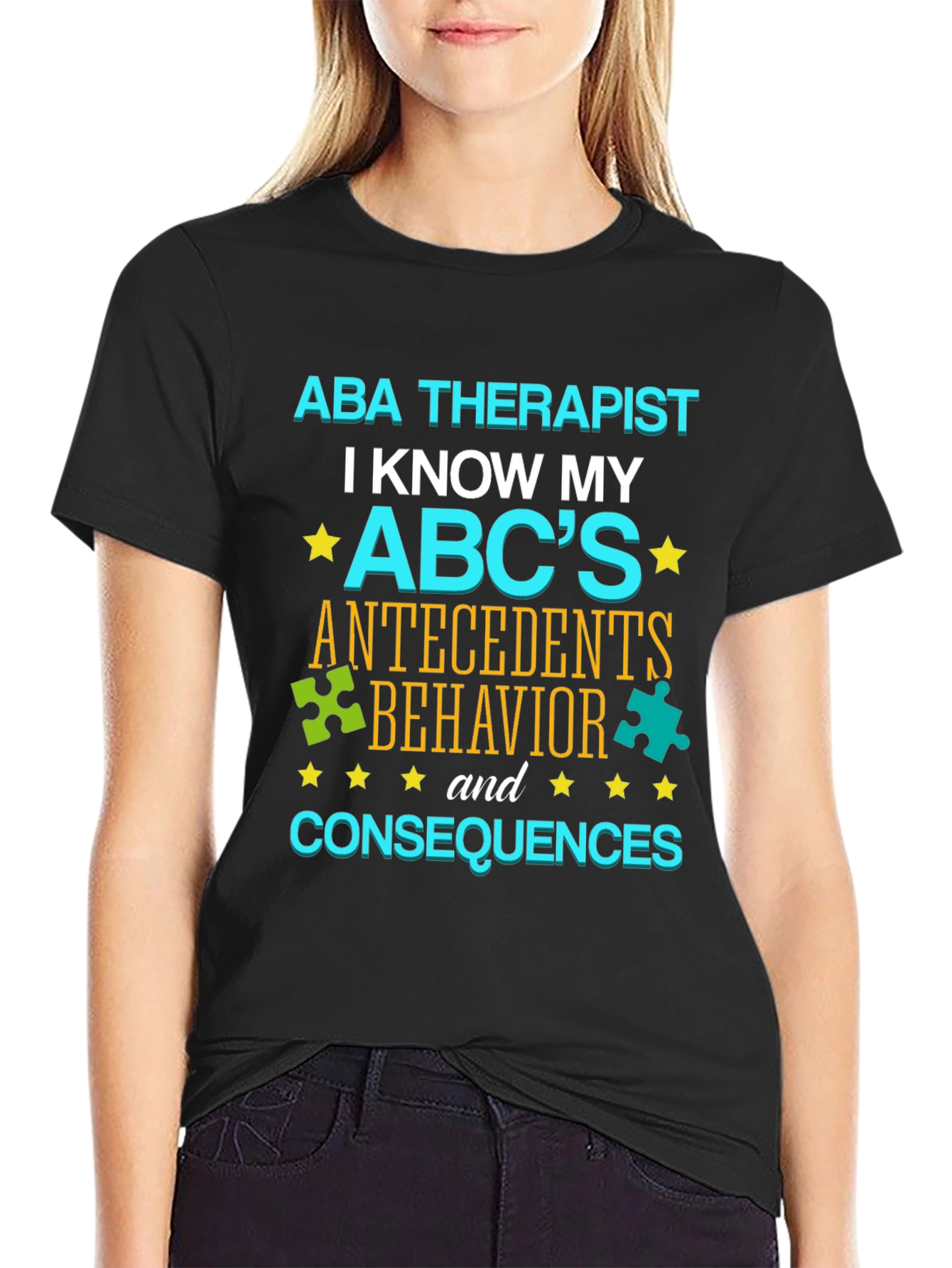 ABA Therapist ABCs T-Shirt - Autism Awareness