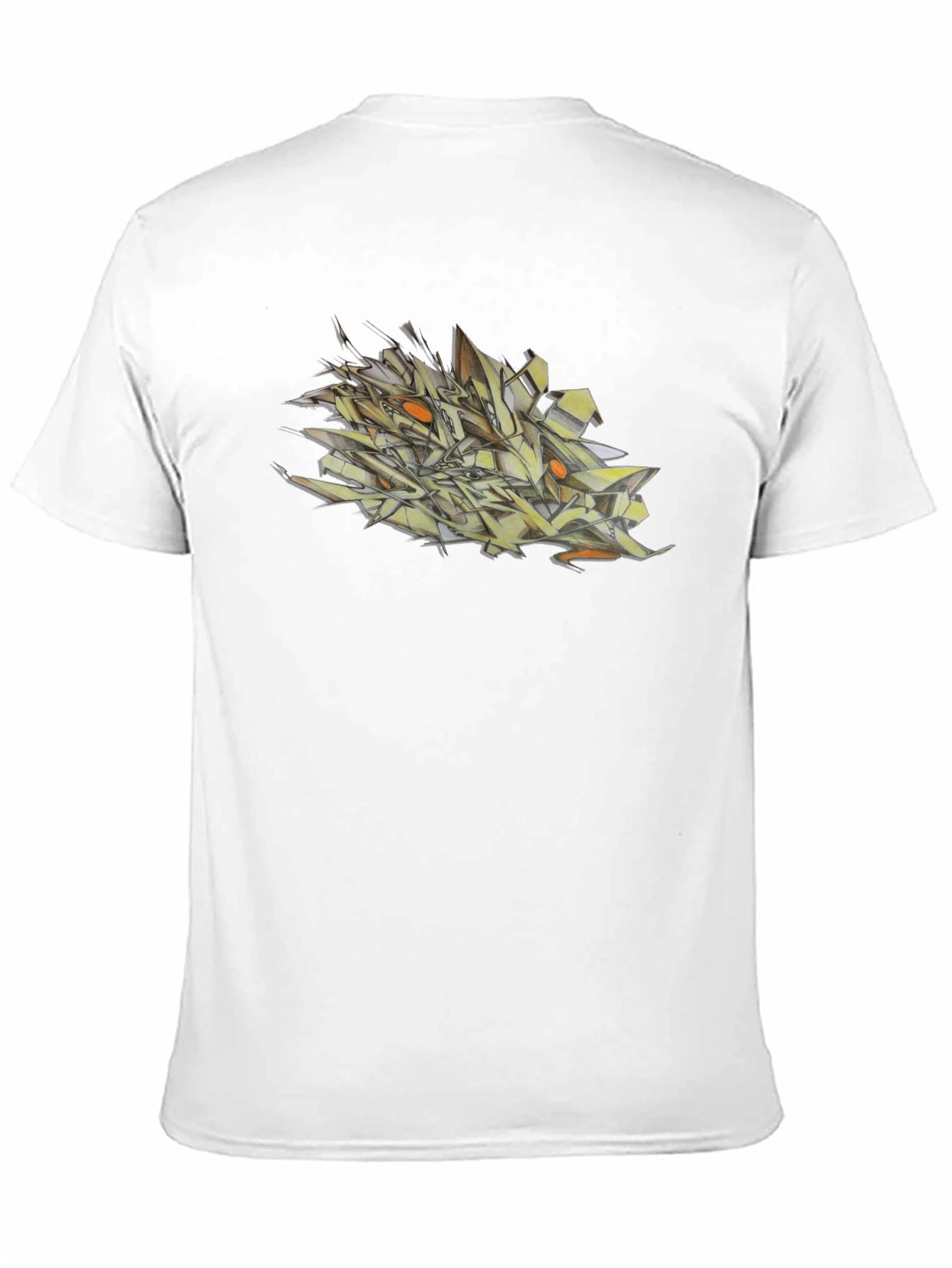 Abstract Graffiti Art Mens Black T-Shirt