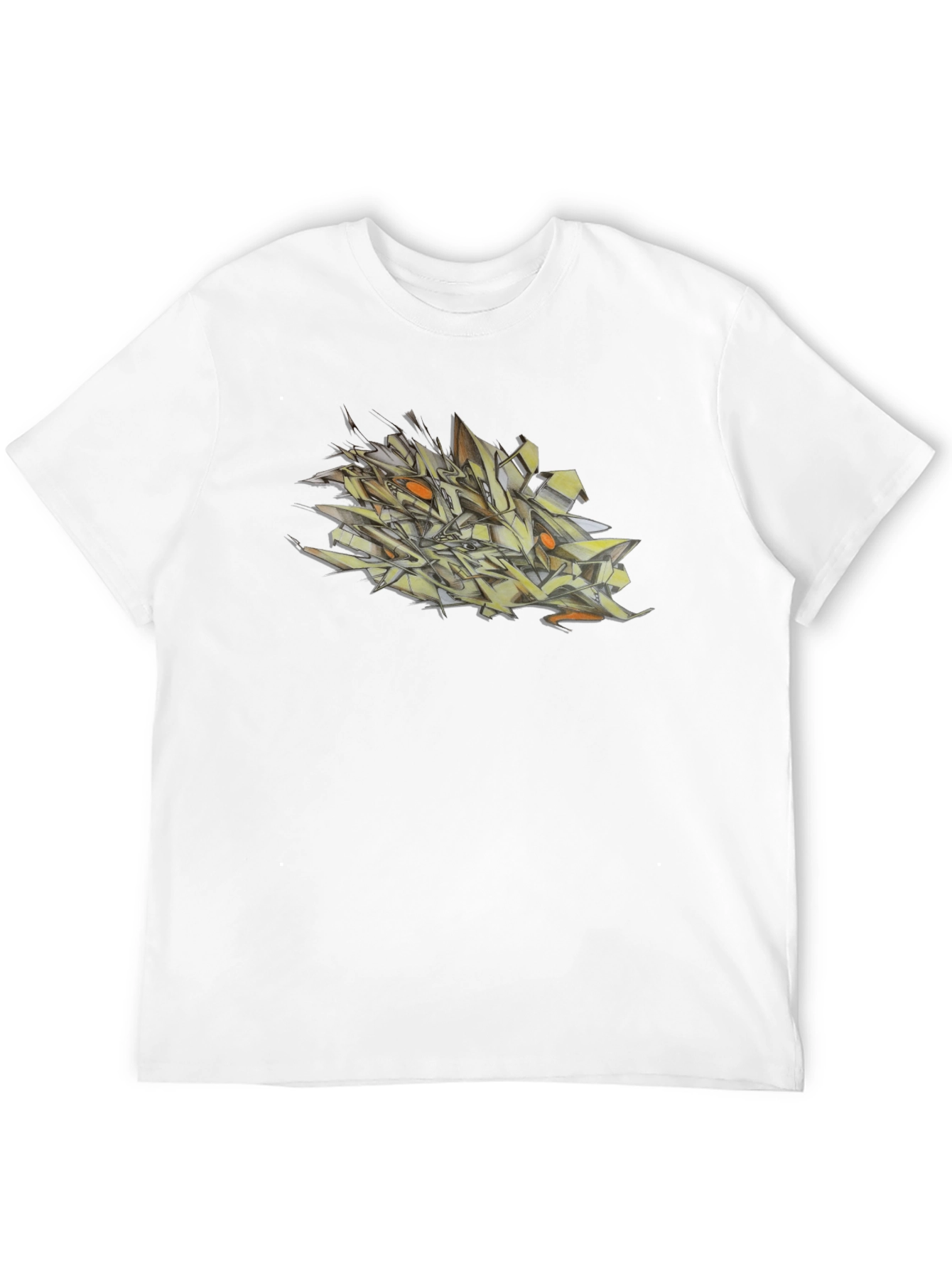 Abstract Graffiti Art Mens Black T-Shirt