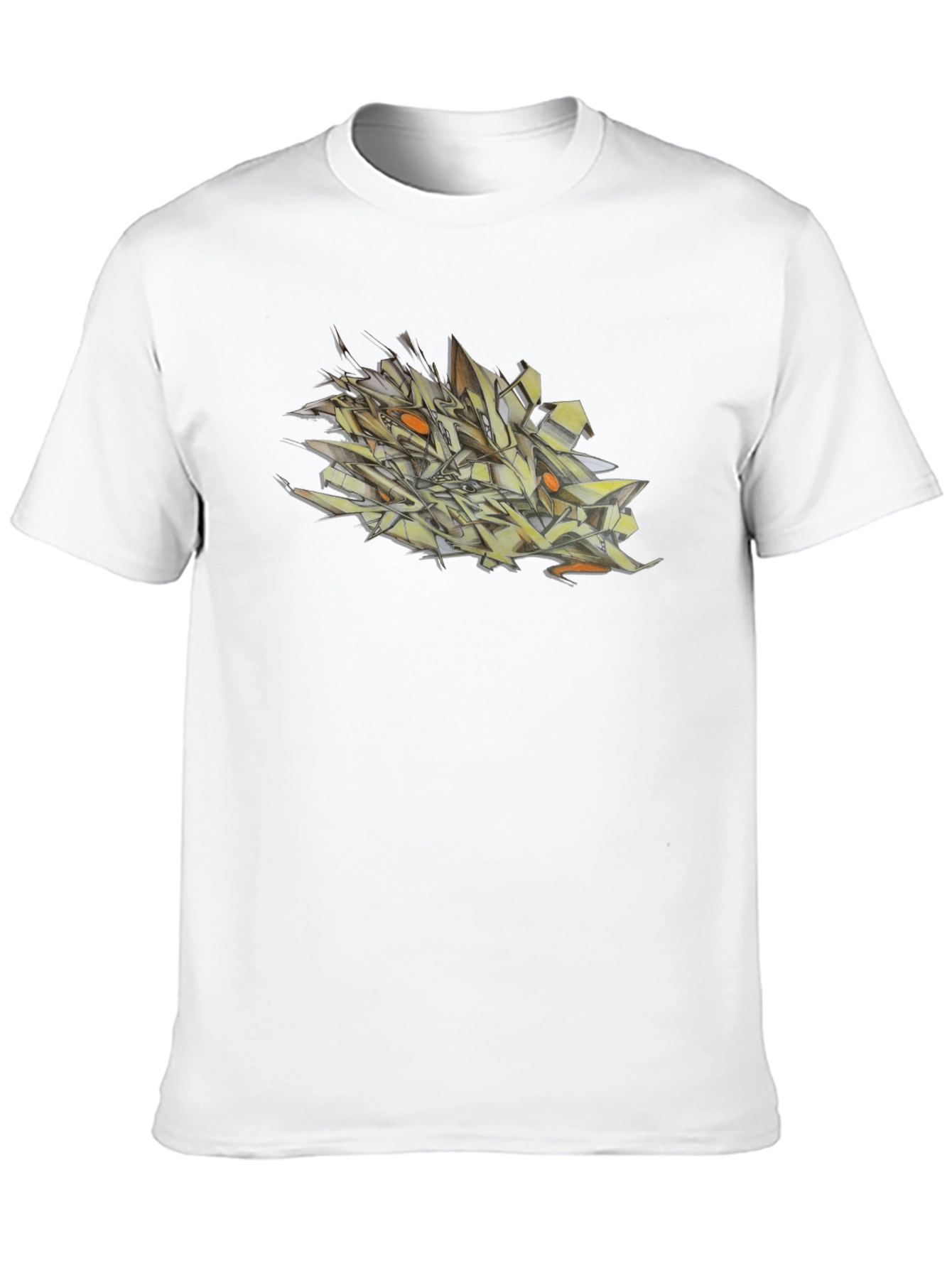 Abstract Graffiti Art Mens Black T-Shirt