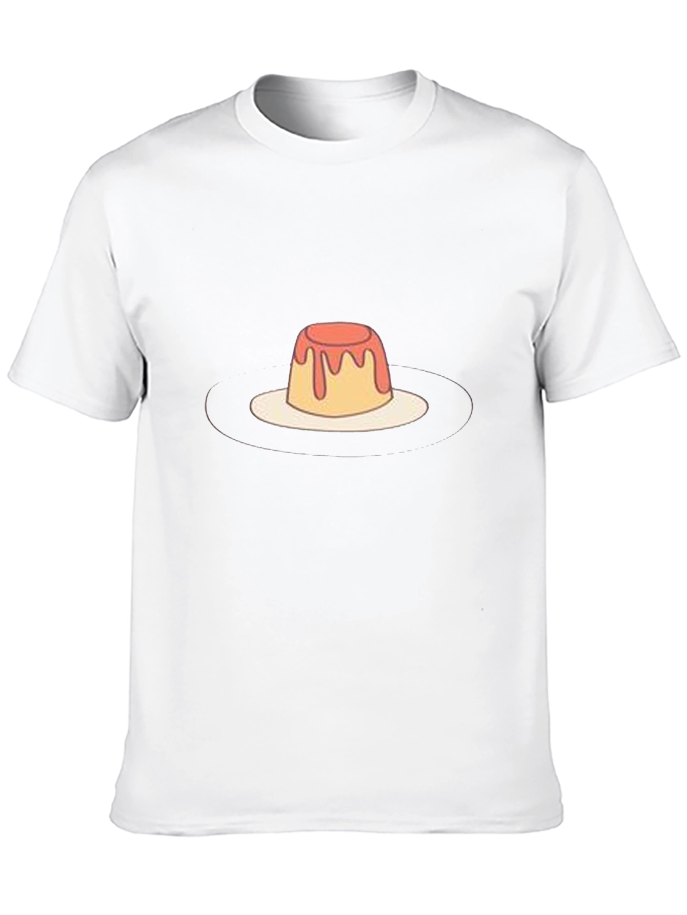 Pudding Graphic Tee - Unique Dessert T-Shirt