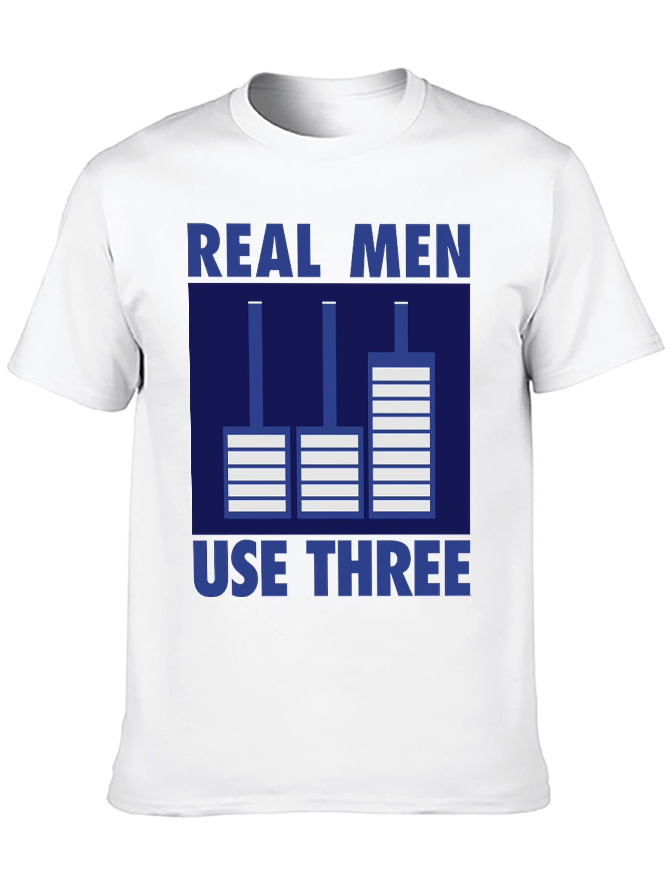 Real Men Use Three Pedals Graphic T-Shirt