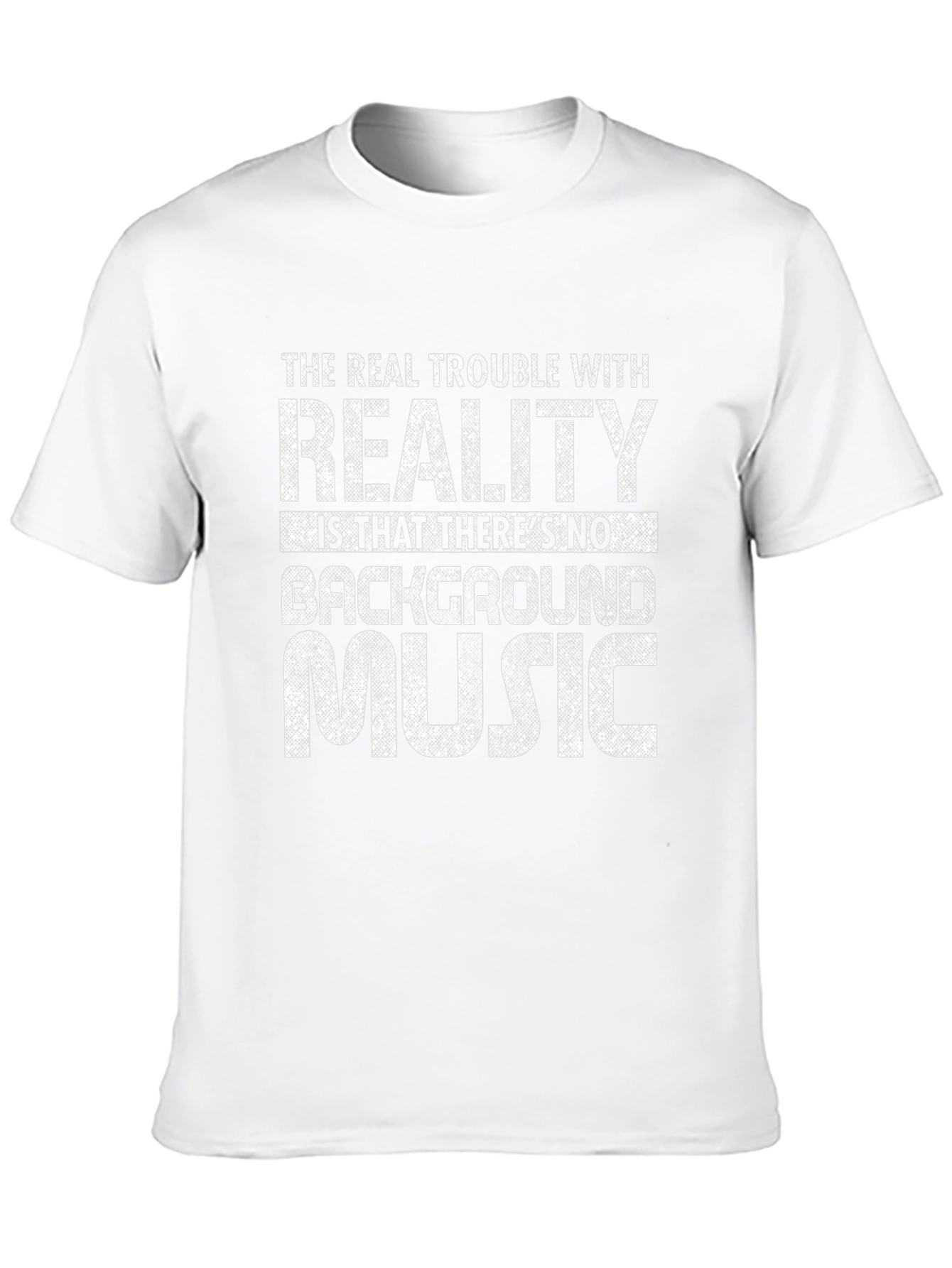 Reality Background Music T-Shirt - Black Graphic Tee