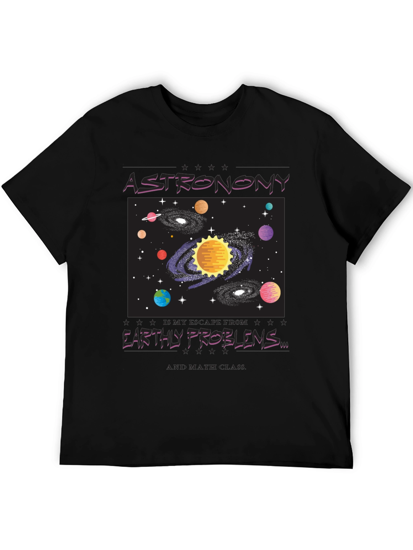 Astronomy Graphic Tee - Escape Earthly Problems in Style!