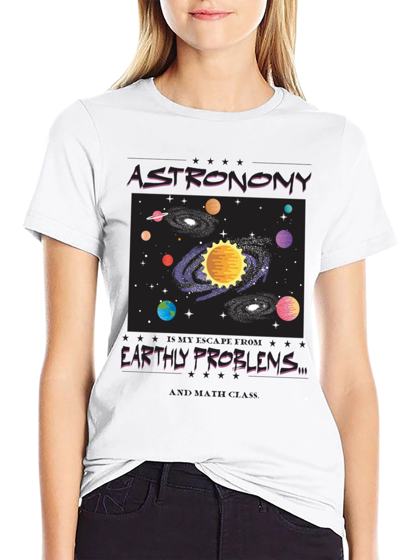 Astronomy Graphic Tee - Escape Earthly Problems in Style!