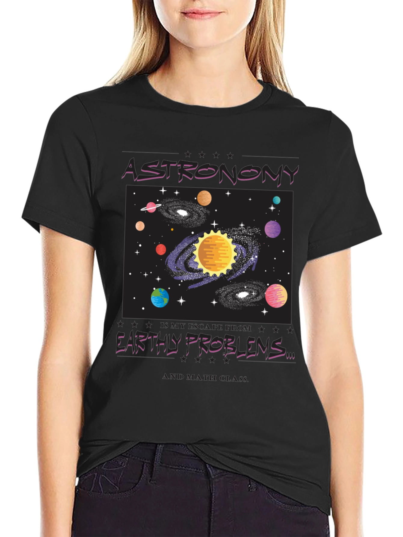 Astronomy Graphic Tee - Escape Earthly Problems in Style!