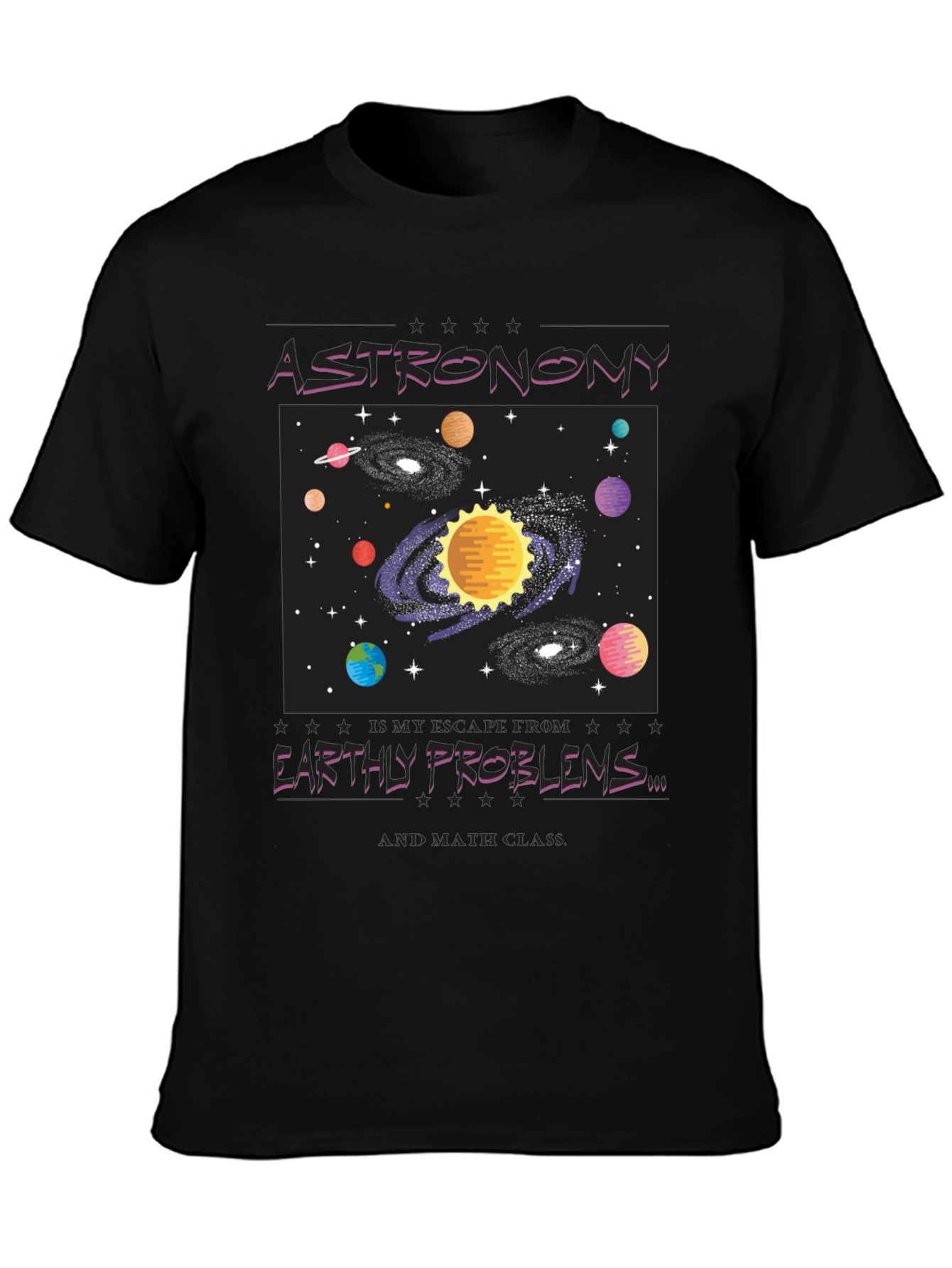 Astronomy Graphic Tee - Escape Earthly Problems in Style!