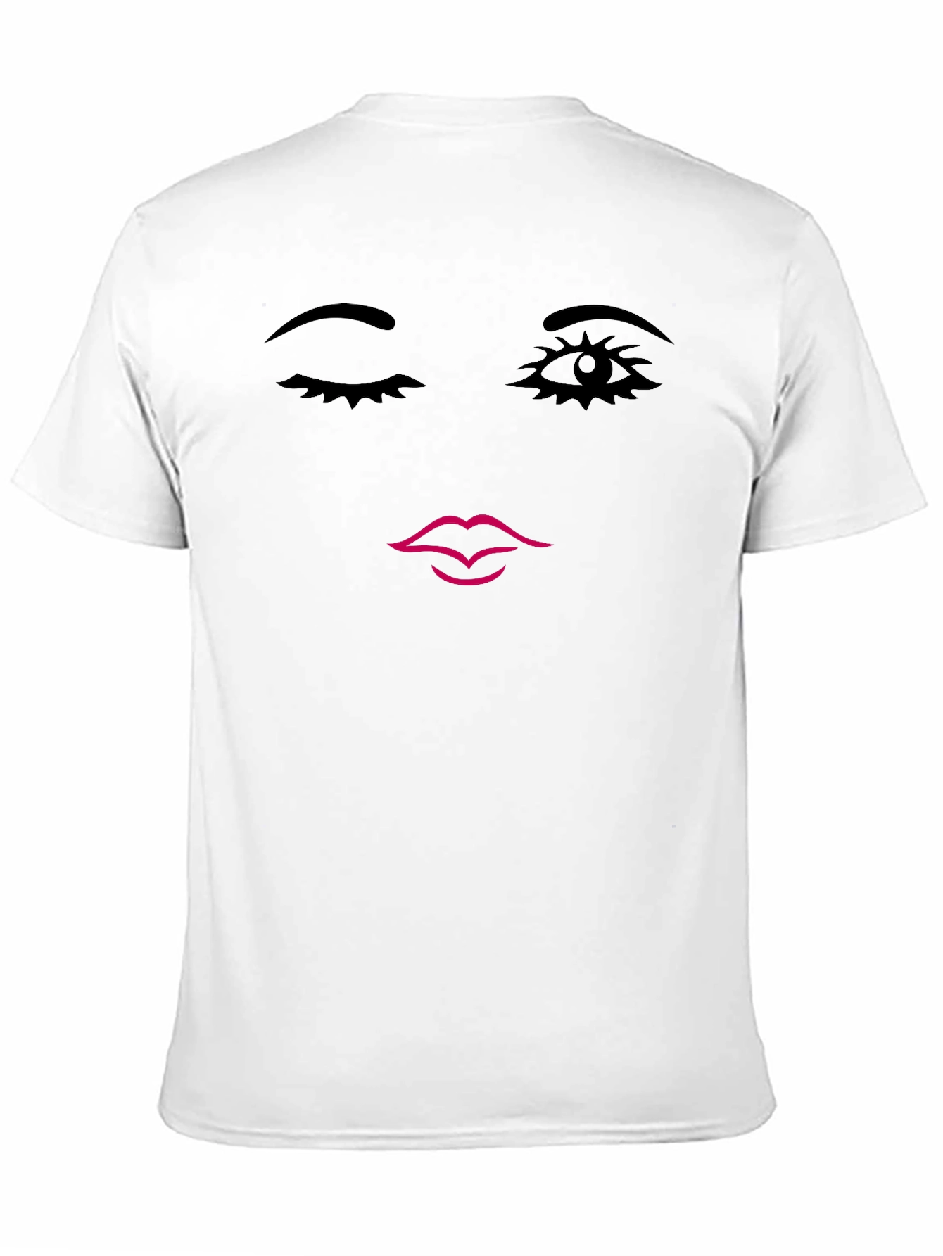 Winking Face Graphic Tee - Unisex Black T-Shirt