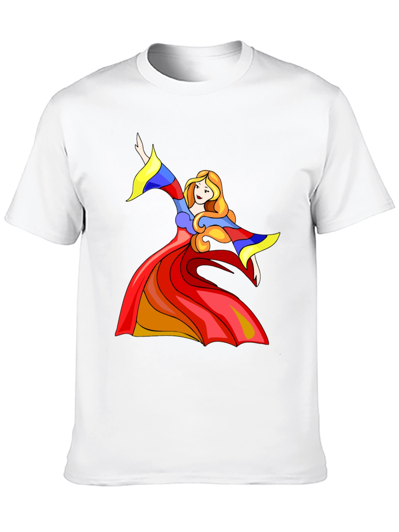 Woman Dancer Graphic Tee - Stylish Black T-Shirt