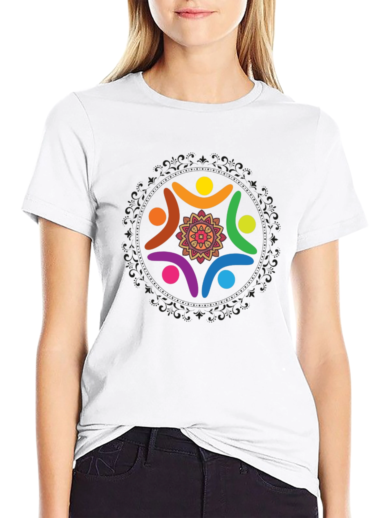 Unity Circle Graphic Black T-Shirt