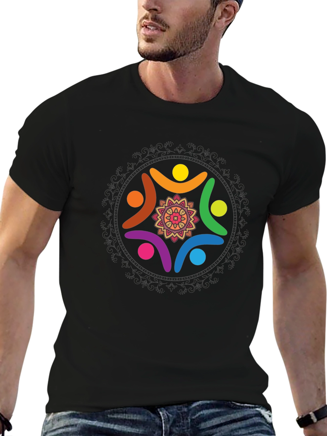 Unity Circle Graphic Black T-Shirt
