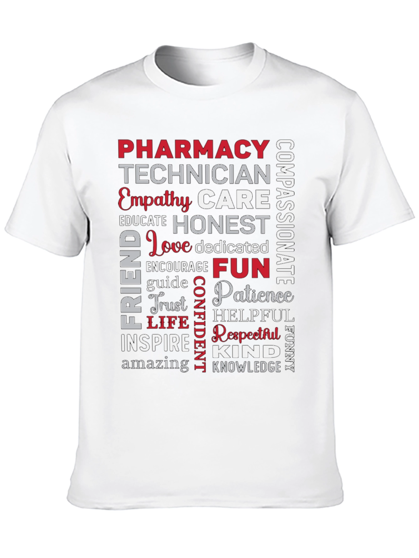 Pharmacy Technician Word Art T-Shirt