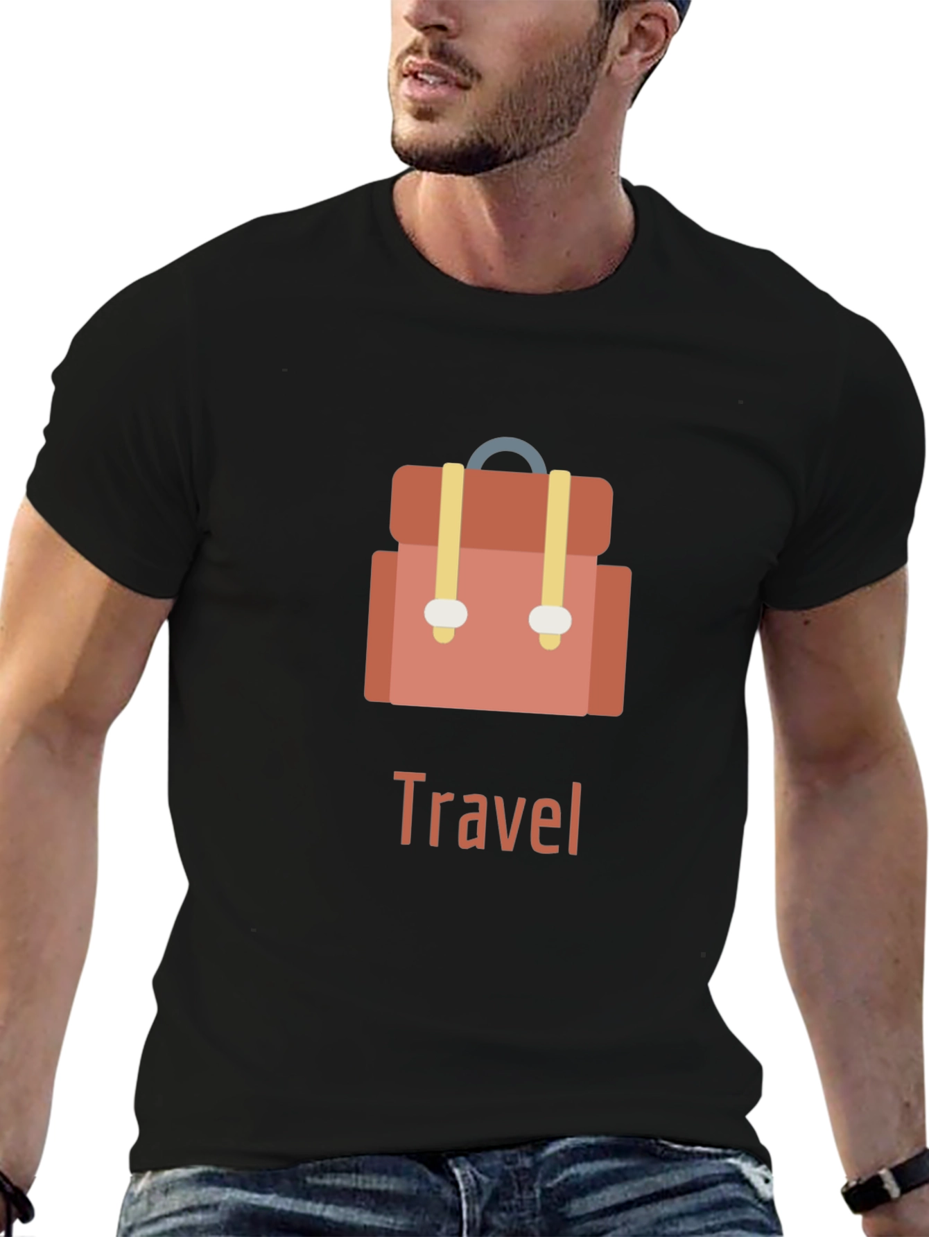 Travel Graphic T-Shirt - Backpack Design