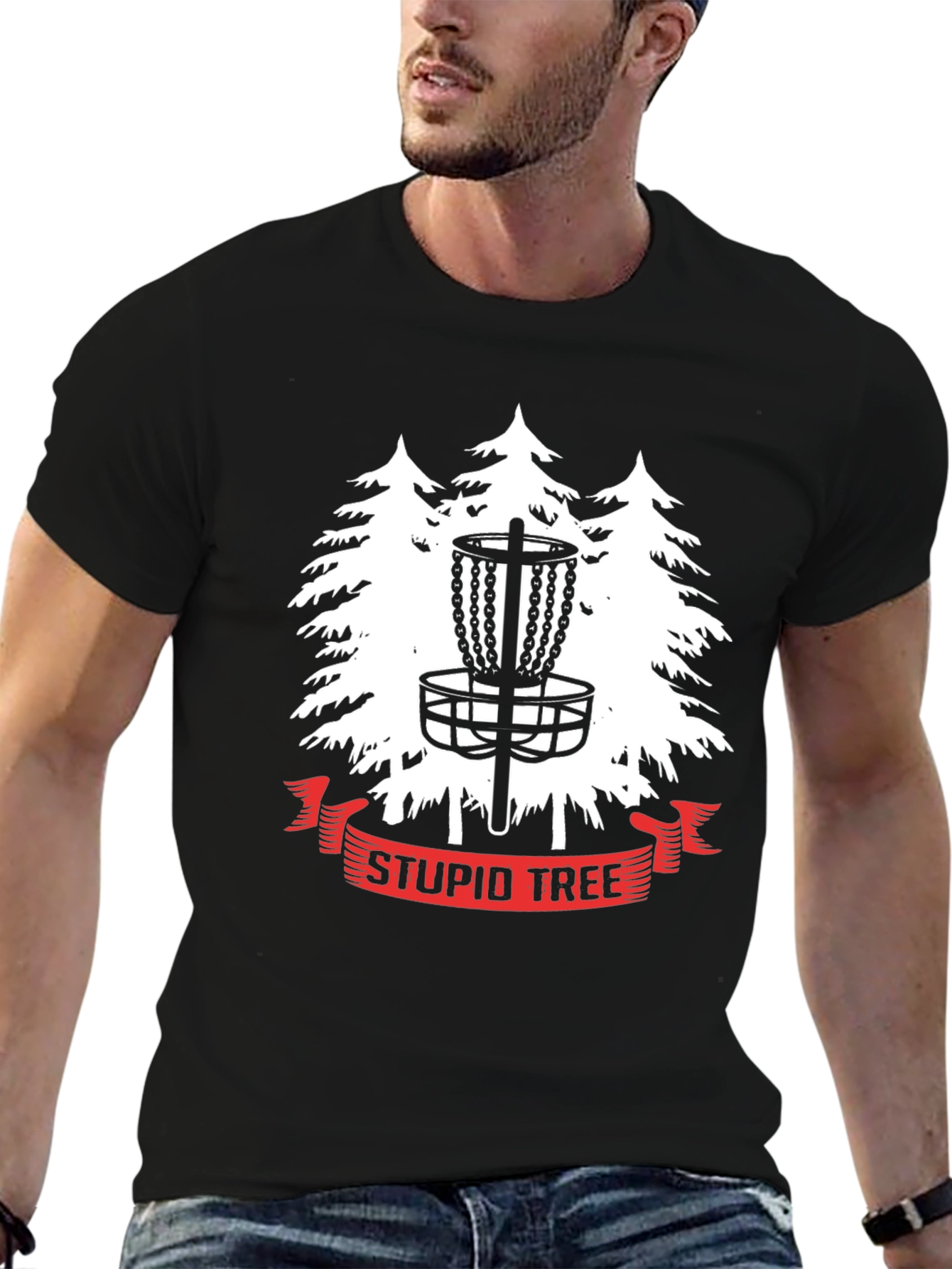 Stupid Tree Disc Golf Graphic T-Shirt