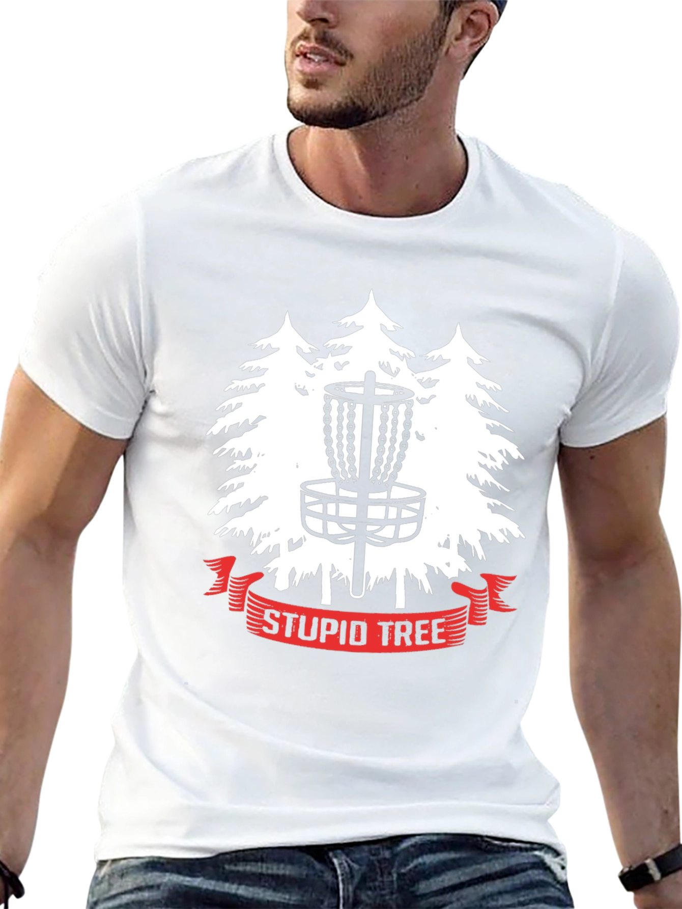 Stupid Tree Disc Golf Graphic T-Shirt
