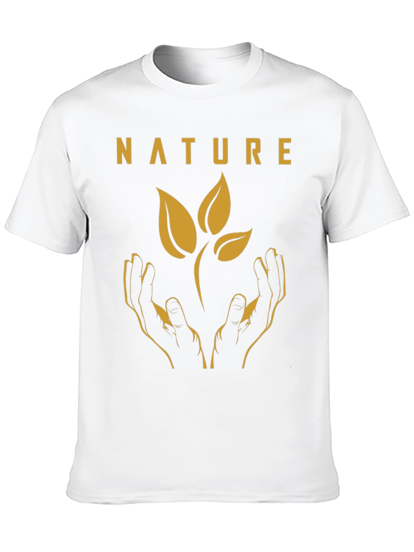 Nature Hands Graphic Tee - Eco-Friendly Shirt