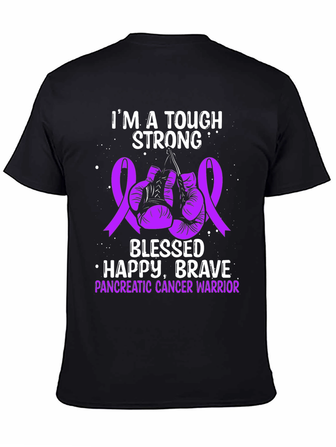 Tough Strong Pancreatic Cancer Warrior T-Shirt
