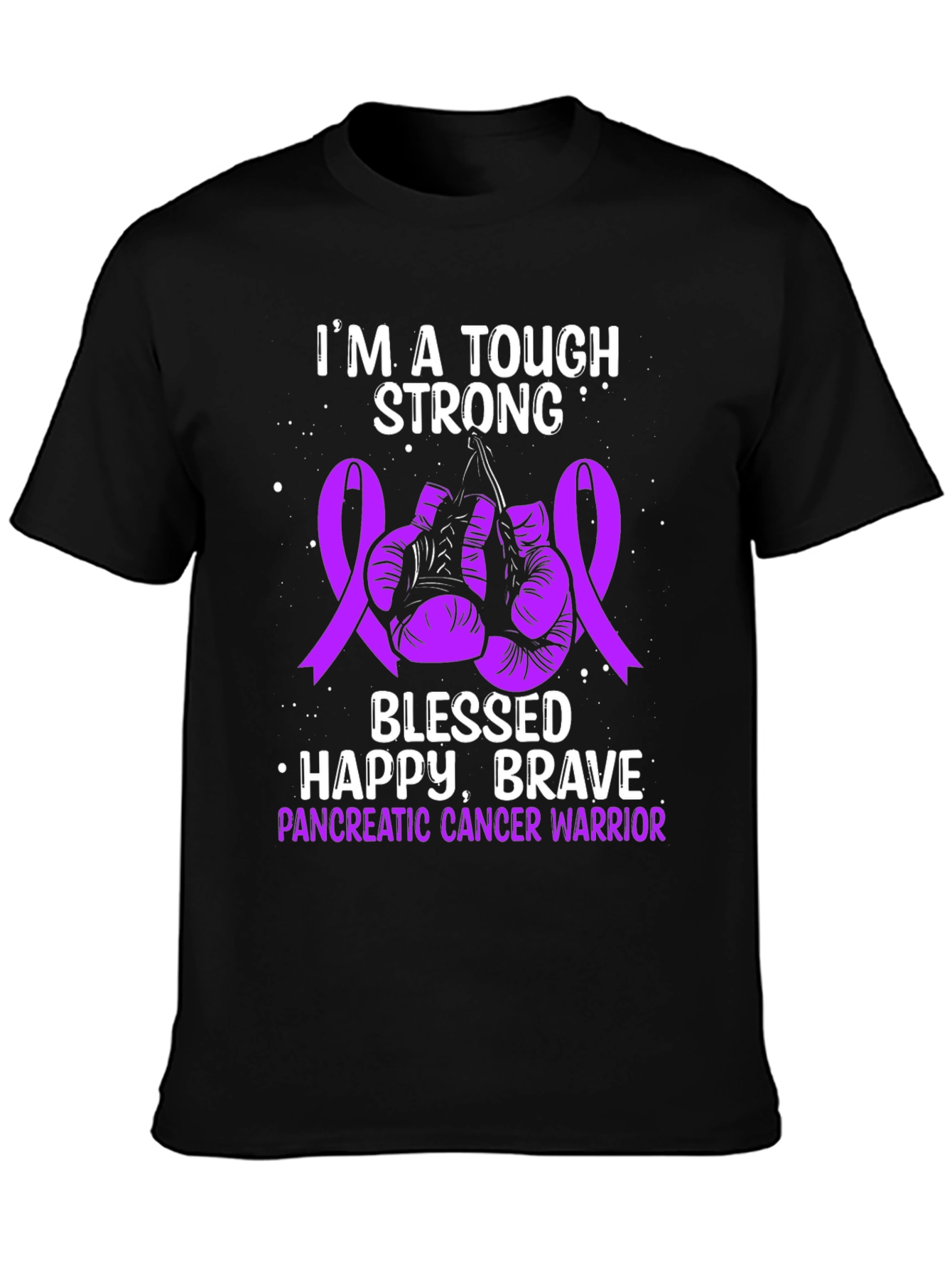 Tough Strong Pancreatic Cancer Warrior T-Shirt