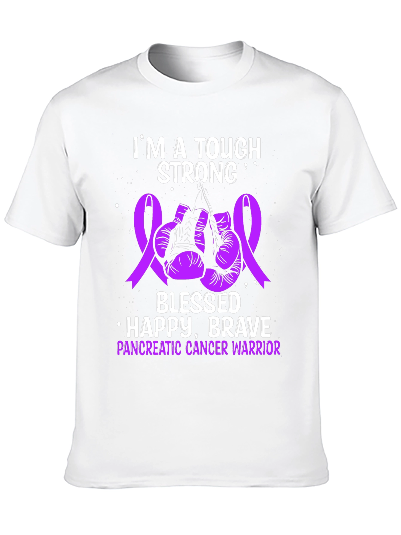 Tough Strong Pancreatic Cancer Warrior T-Shirt