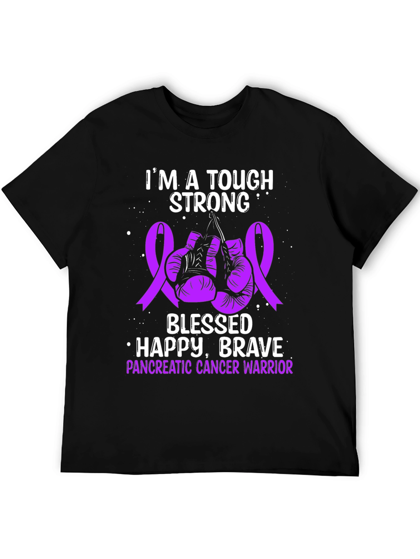 Tough Strong Pancreatic Cancer Warrior T-Shirt