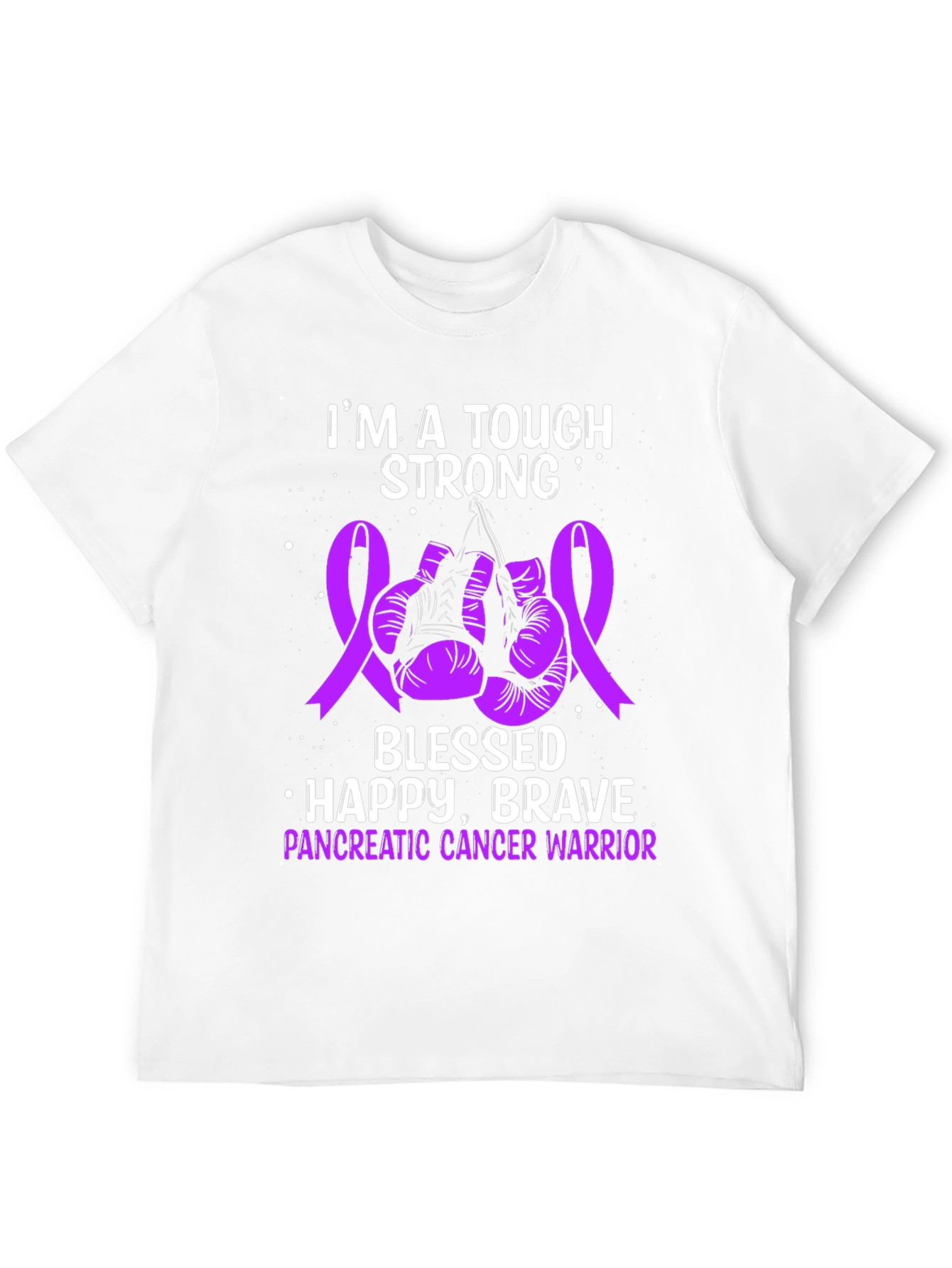 Tough Strong Pancreatic Cancer Warrior T-Shirt