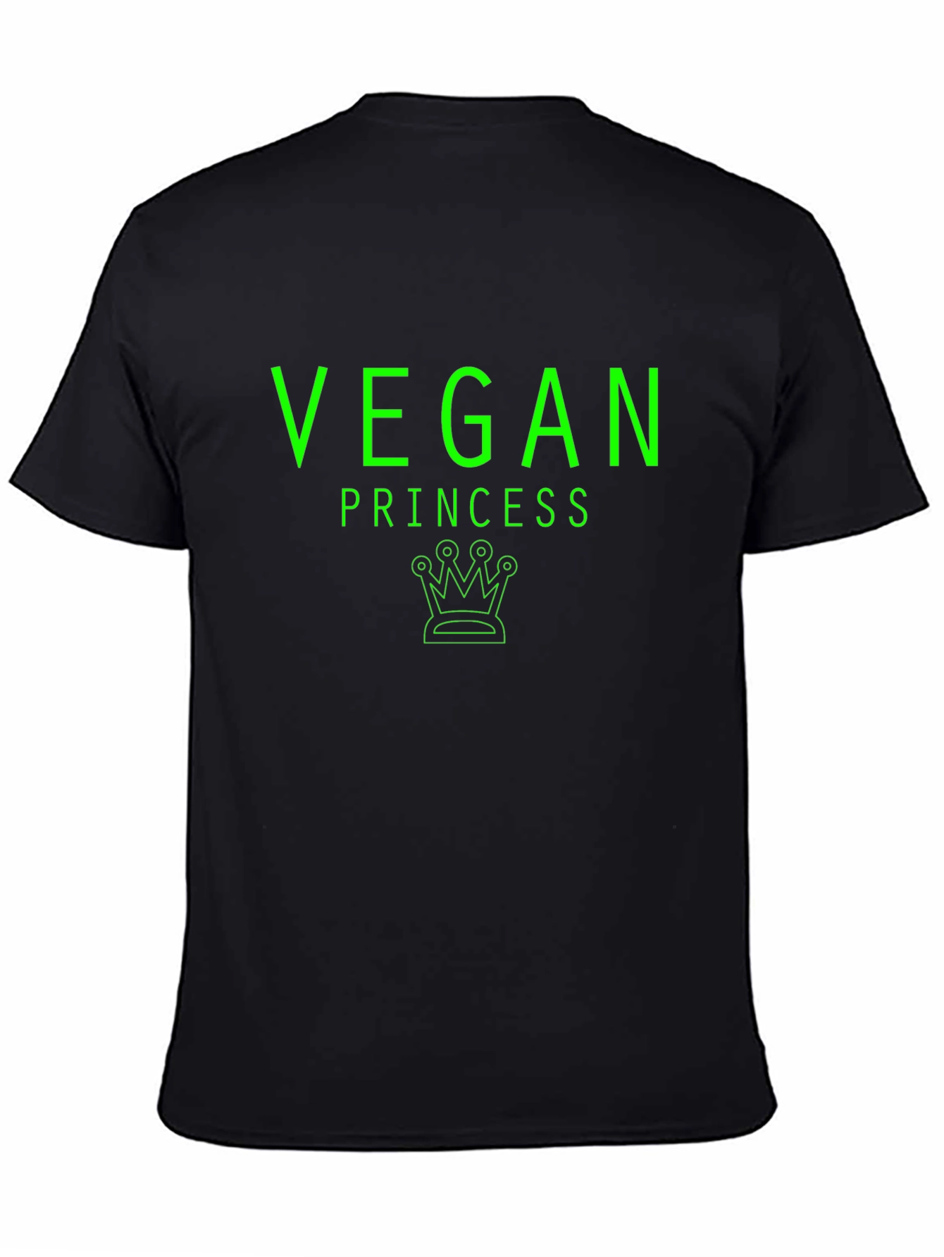 Vegan Princess T-Shirt - Green Graphic Tee