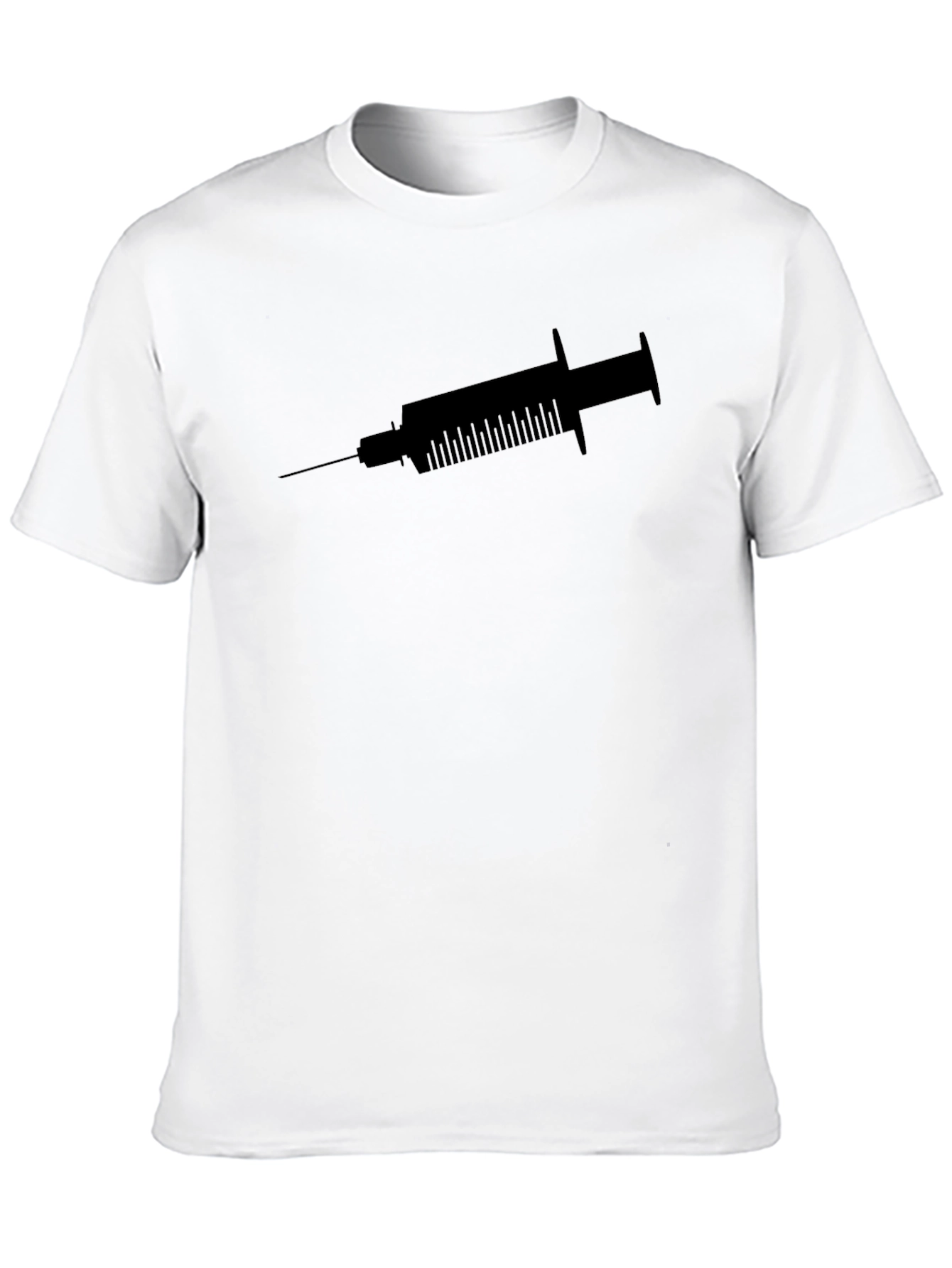 Syringe Graphic T-Shirt - Bold Black Tee