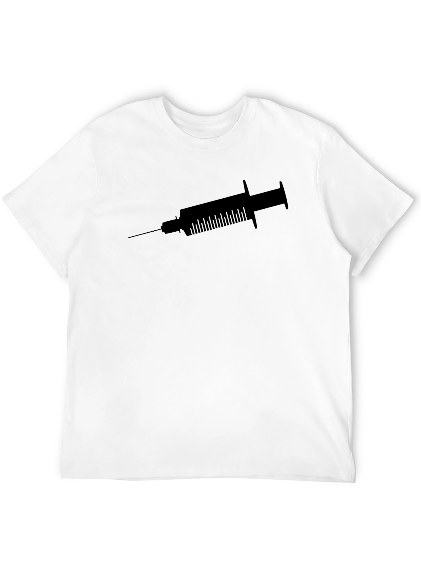 Syringe Graphic T-Shirt - Bold Black Tee