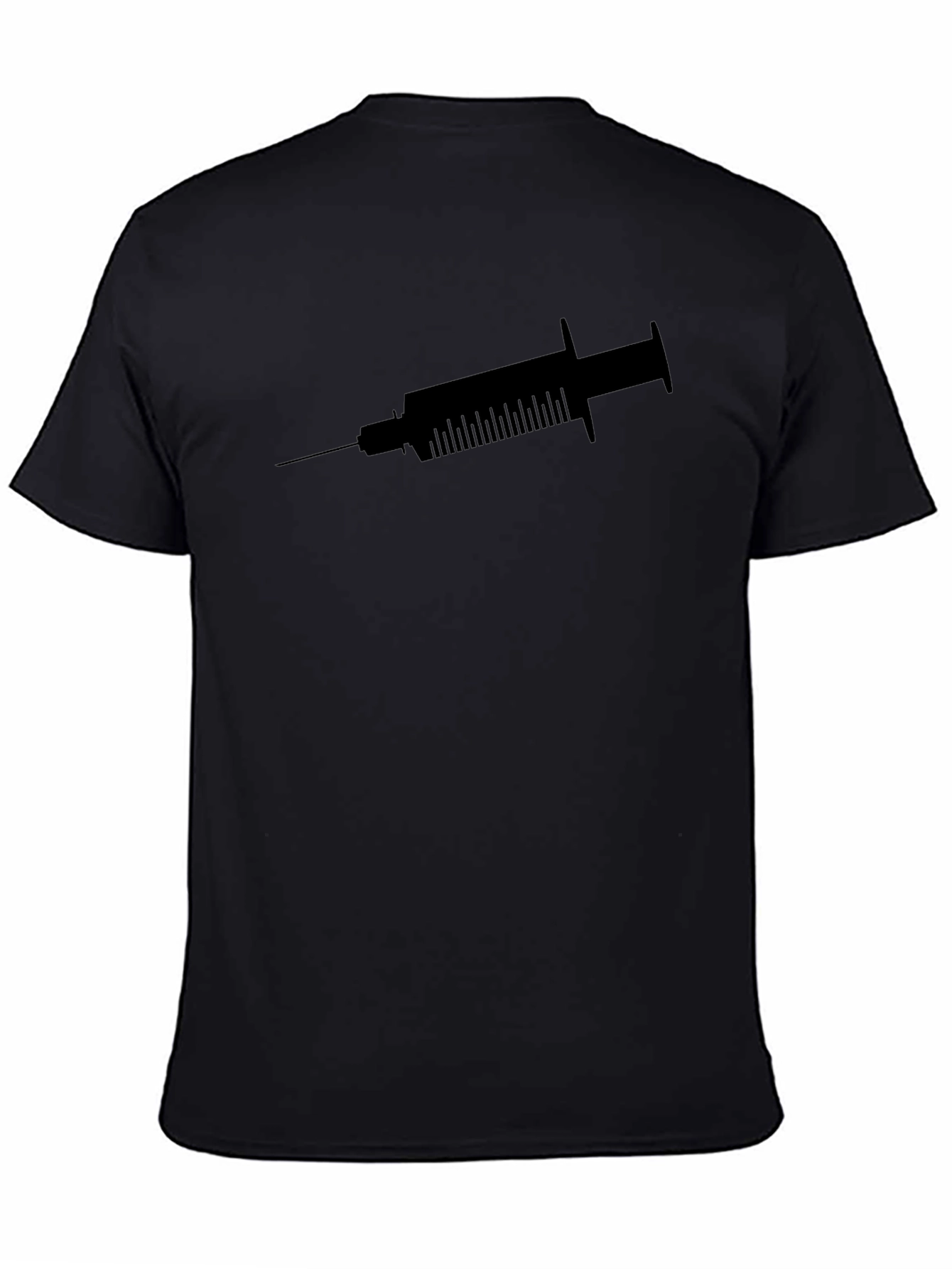 Syringe Graphic T-Shirt - Bold Black Tee