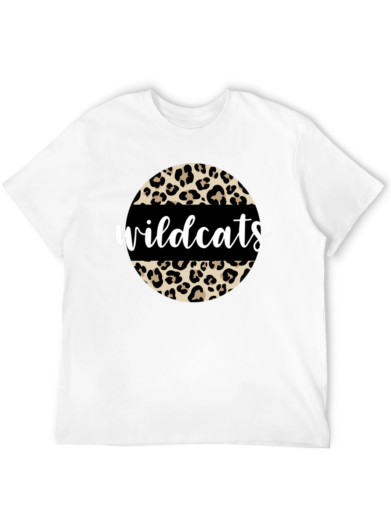 Wildcats Leopard Print Graphic T-Shirt